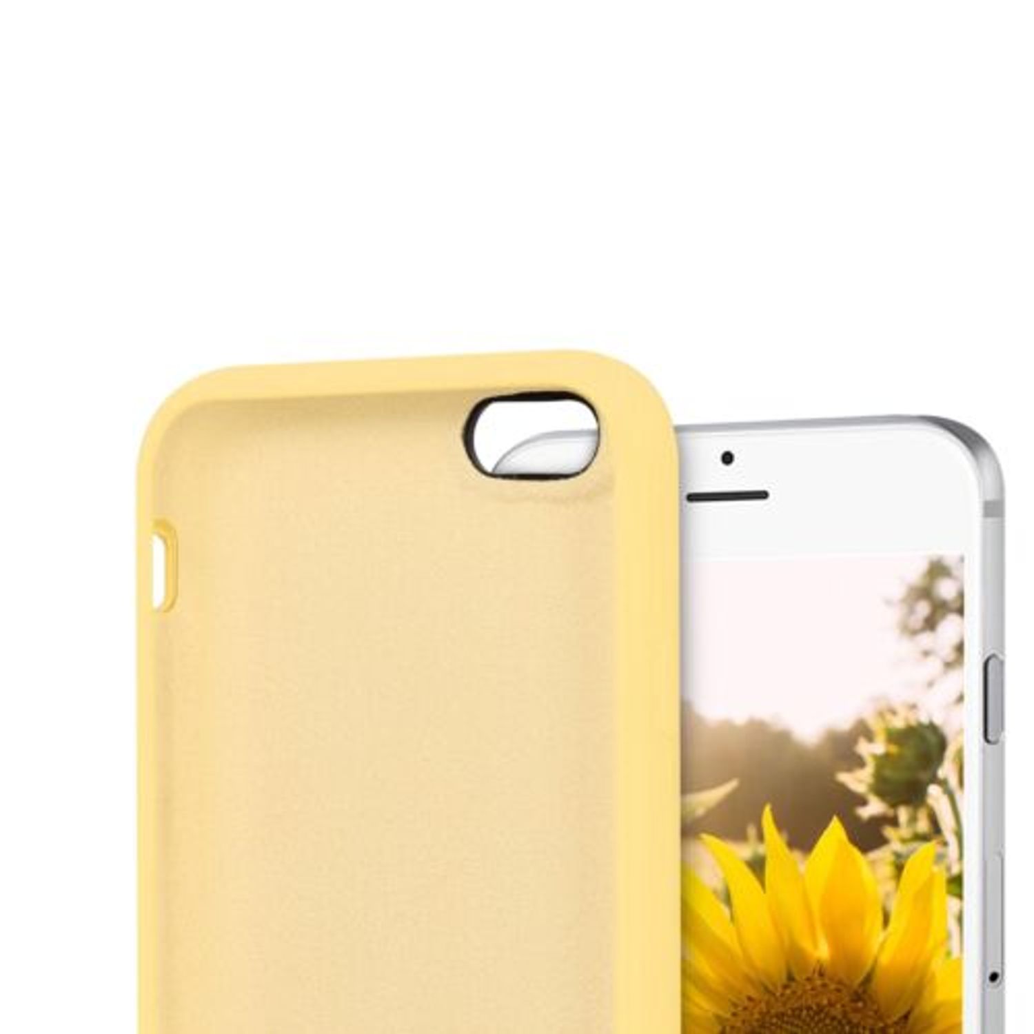 Husa pentru Apple iPhone 6/iPhone 6s, Silicon, Galben, 40223.49 fotografia produsului View 8 L