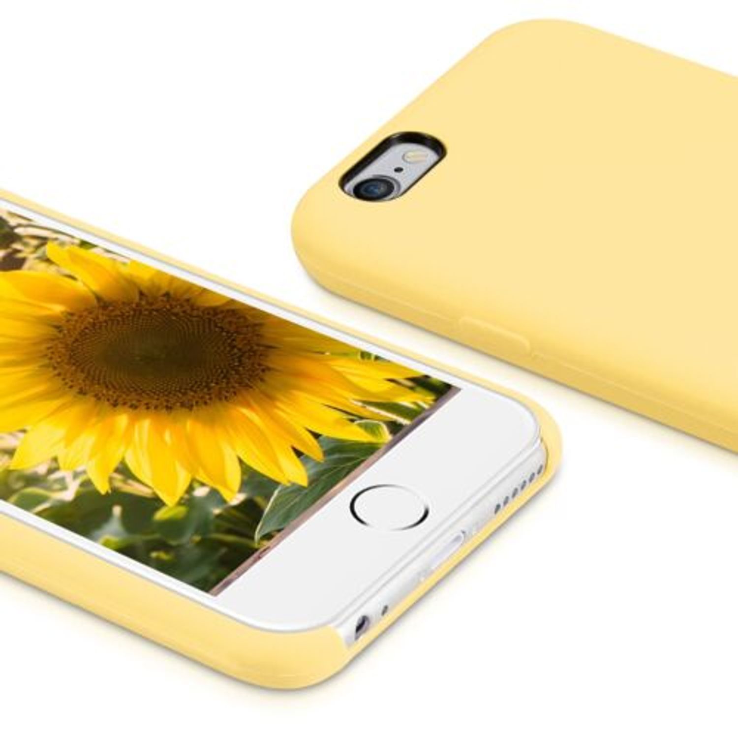 Husa pentru Apple iPhone 6/iPhone 6s, Silicon, Galben, 40223.49 fotografia produsului View 5 L