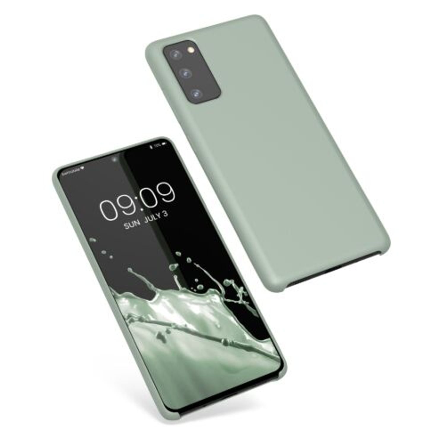 Husa Kwmobile pentru Samsung Galaxy S20 FE, Silicon, Verde, 53605.172 fotografia produsului