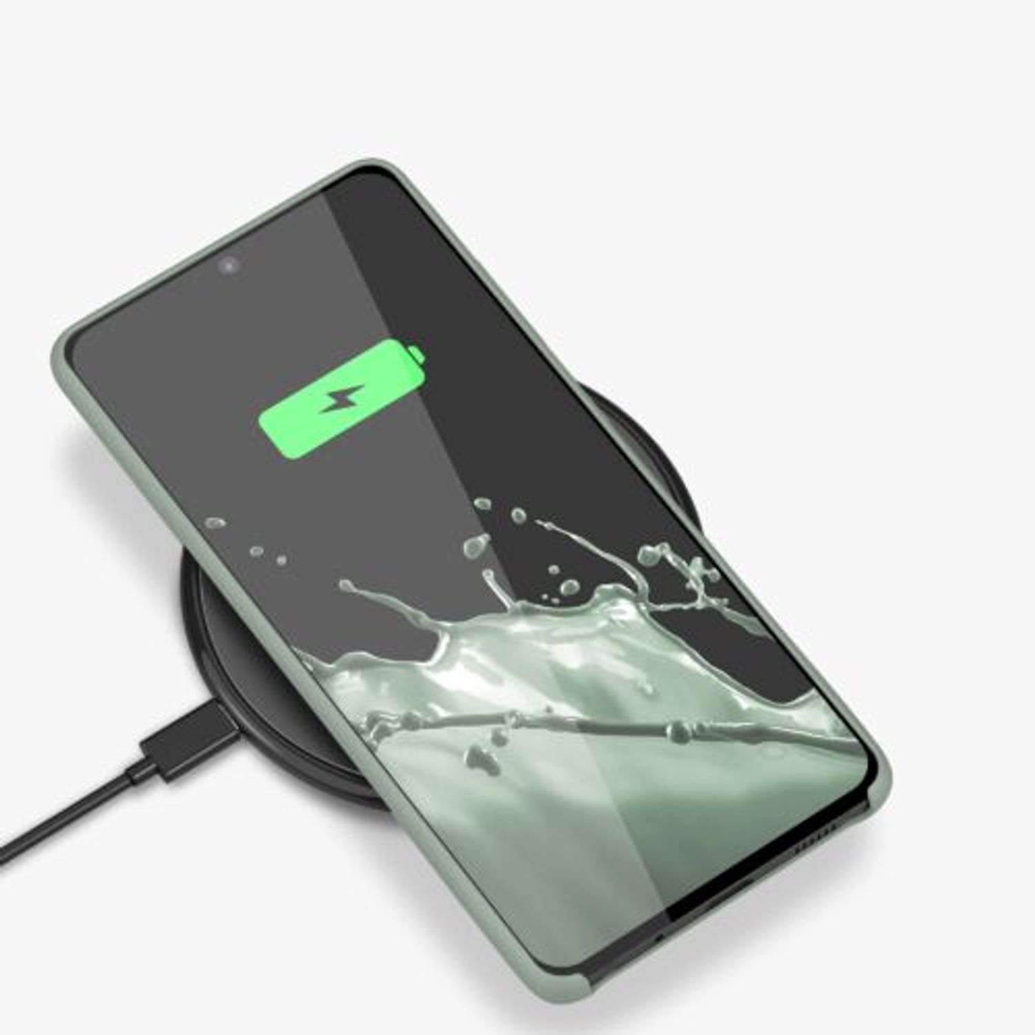 Husa Kwmobile pentru Samsung Galaxy S20 FE, Silicon, Verde, 53605.172 fotografia produsului View 7 L