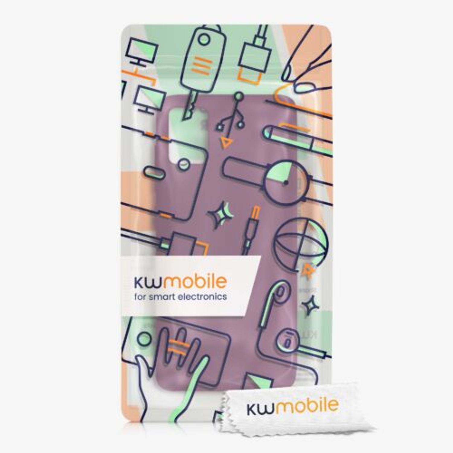 Husa Kwmobile pentru Samsung Galaxy A51, Silicon, Violet, 51197.187 fotografia produsului View 7 L