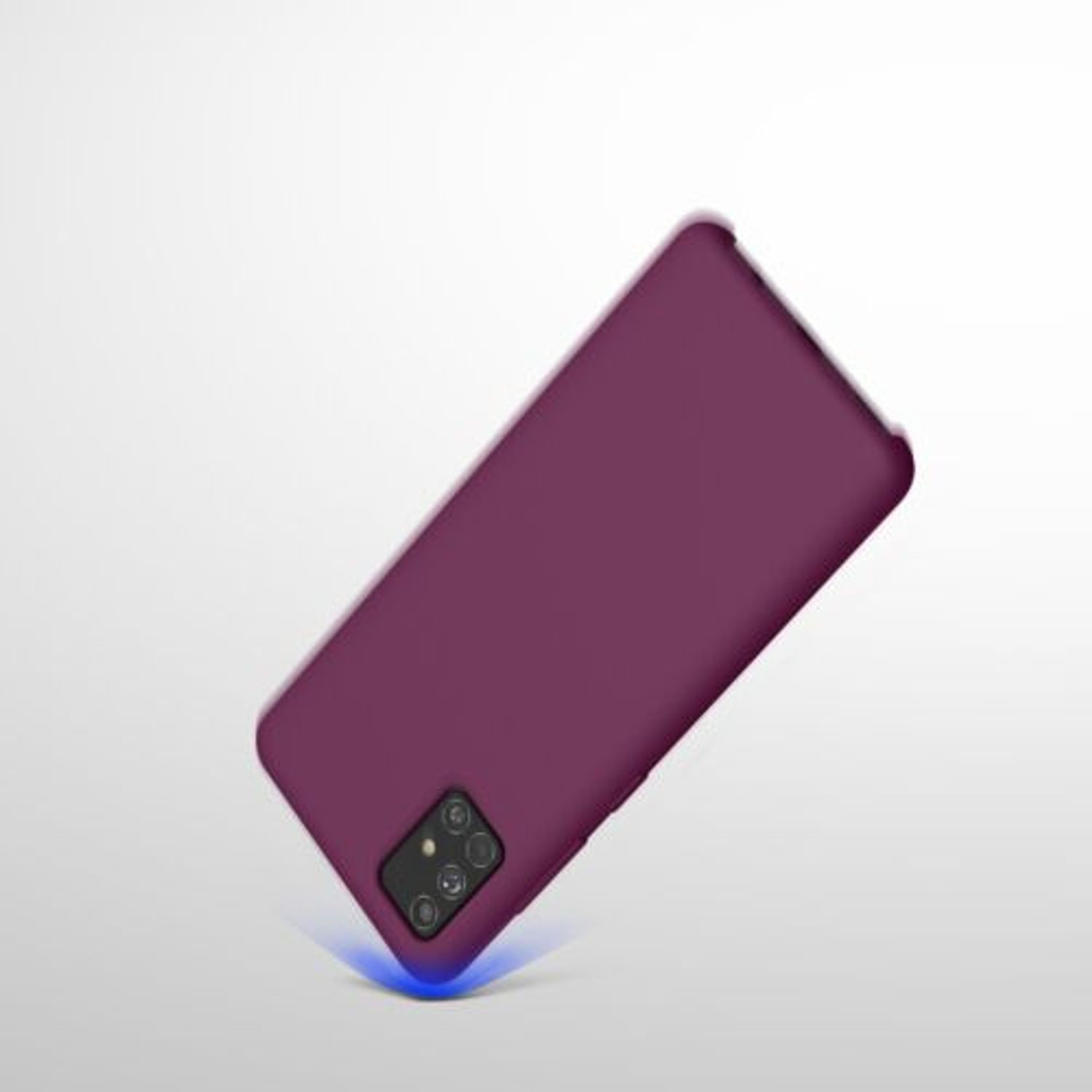 Husa Kwmobile pentru Samsung Galaxy A51, Silicon, Violet, 51197.187 fotografia produsului View 9 L