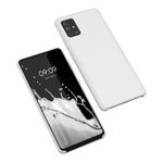 Husa Kwmobile pentru Samsung Galaxy A51, Silicon, Alb, 51197.48 fotografia produsului