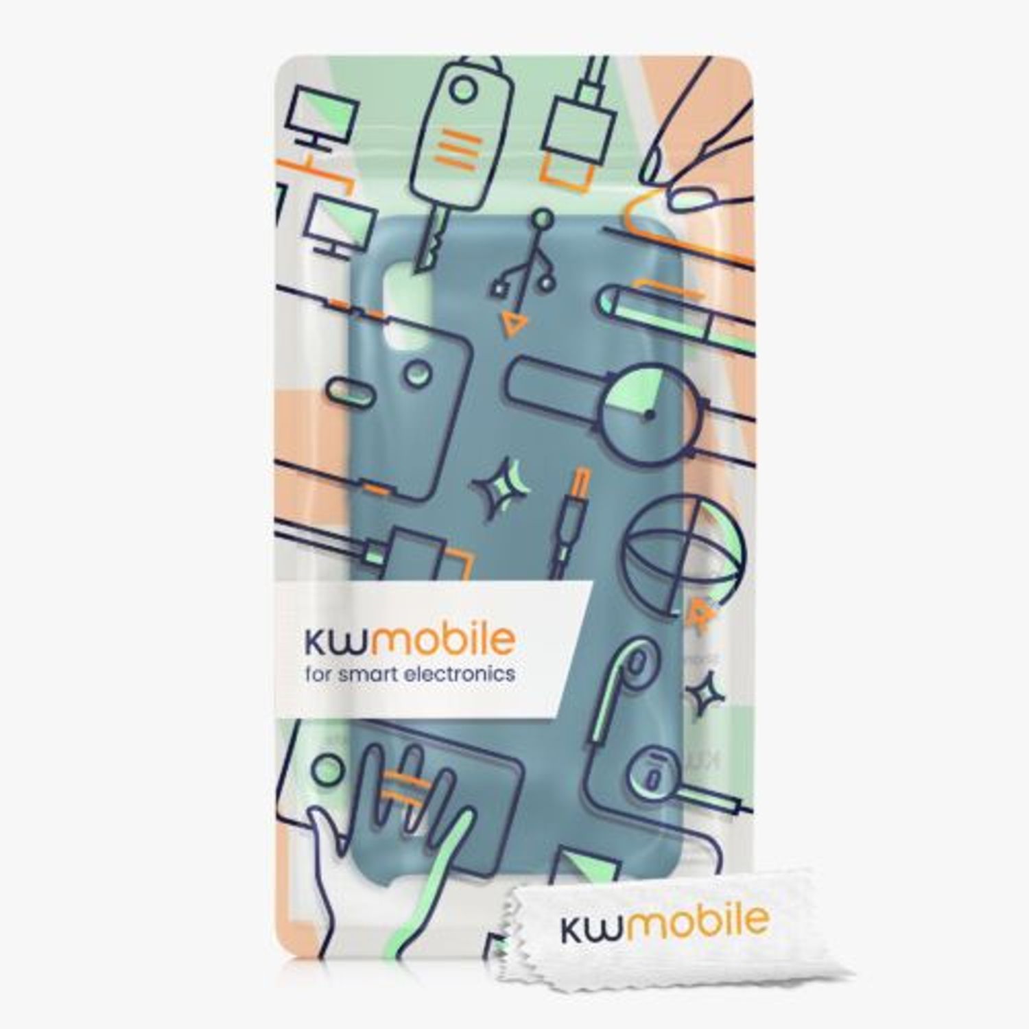 Husa Kwmobile pentru Samsung Galaxy A10, Silicon, Verde, 52028.57 fotografia produsului View 7 L