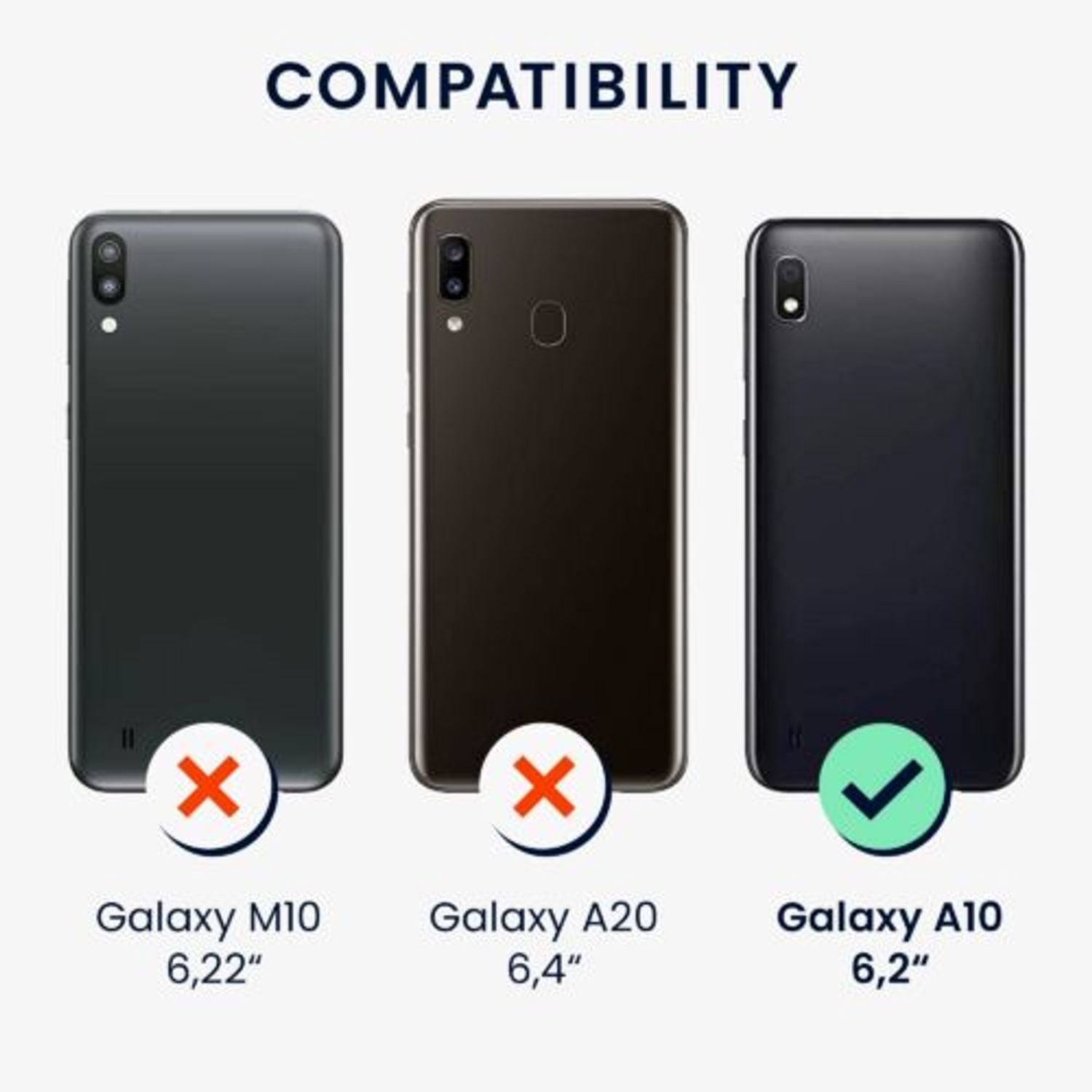 Husa Kwmobile pentru Samsung Galaxy A10, Silicon, Verde, 52028.57 fotografia produsului View 8 L