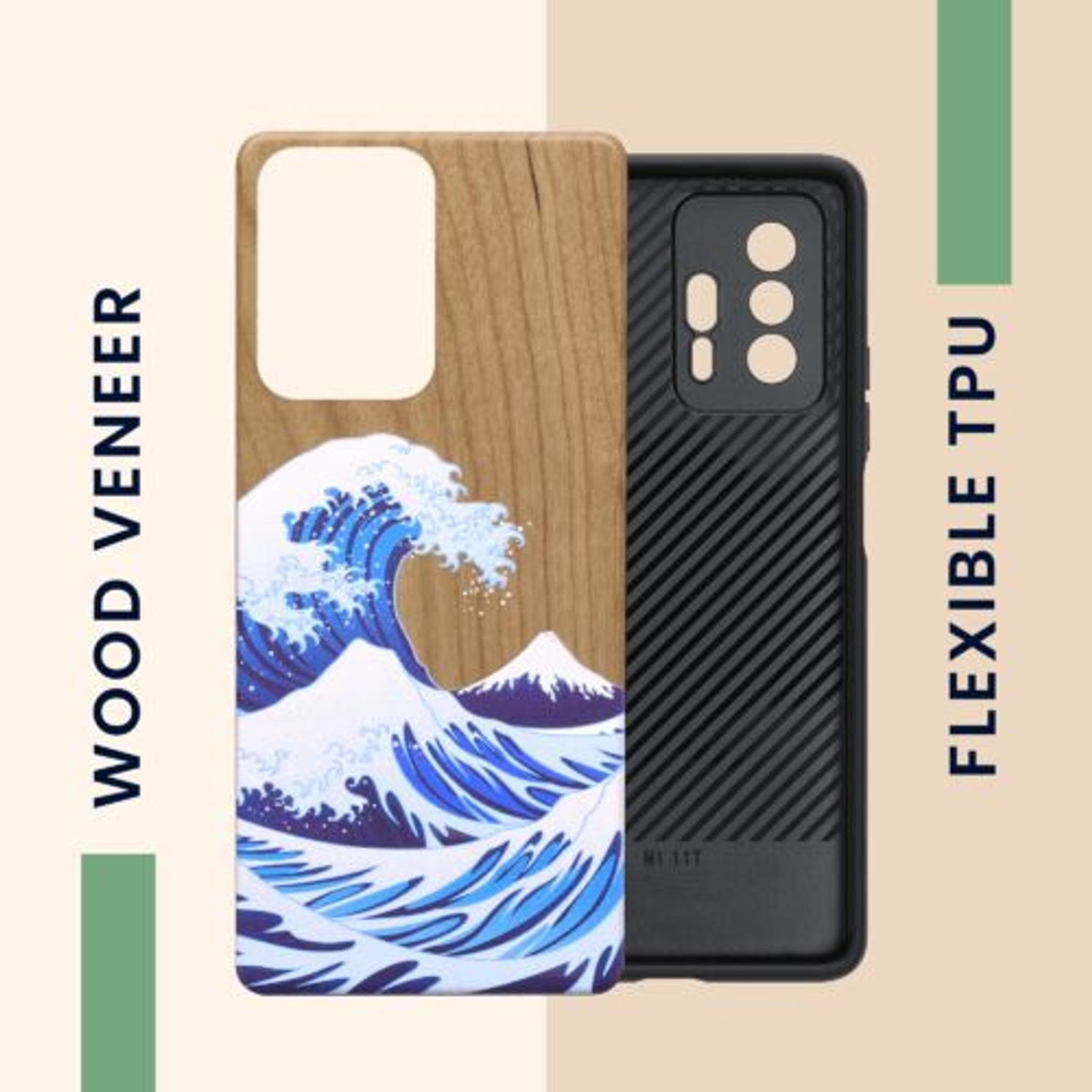 Husa Kwmobile pentru Xiaomi 11T/11T Pro, Lemn, Multicolor, 56795.05 fotografia produsului View 4 L