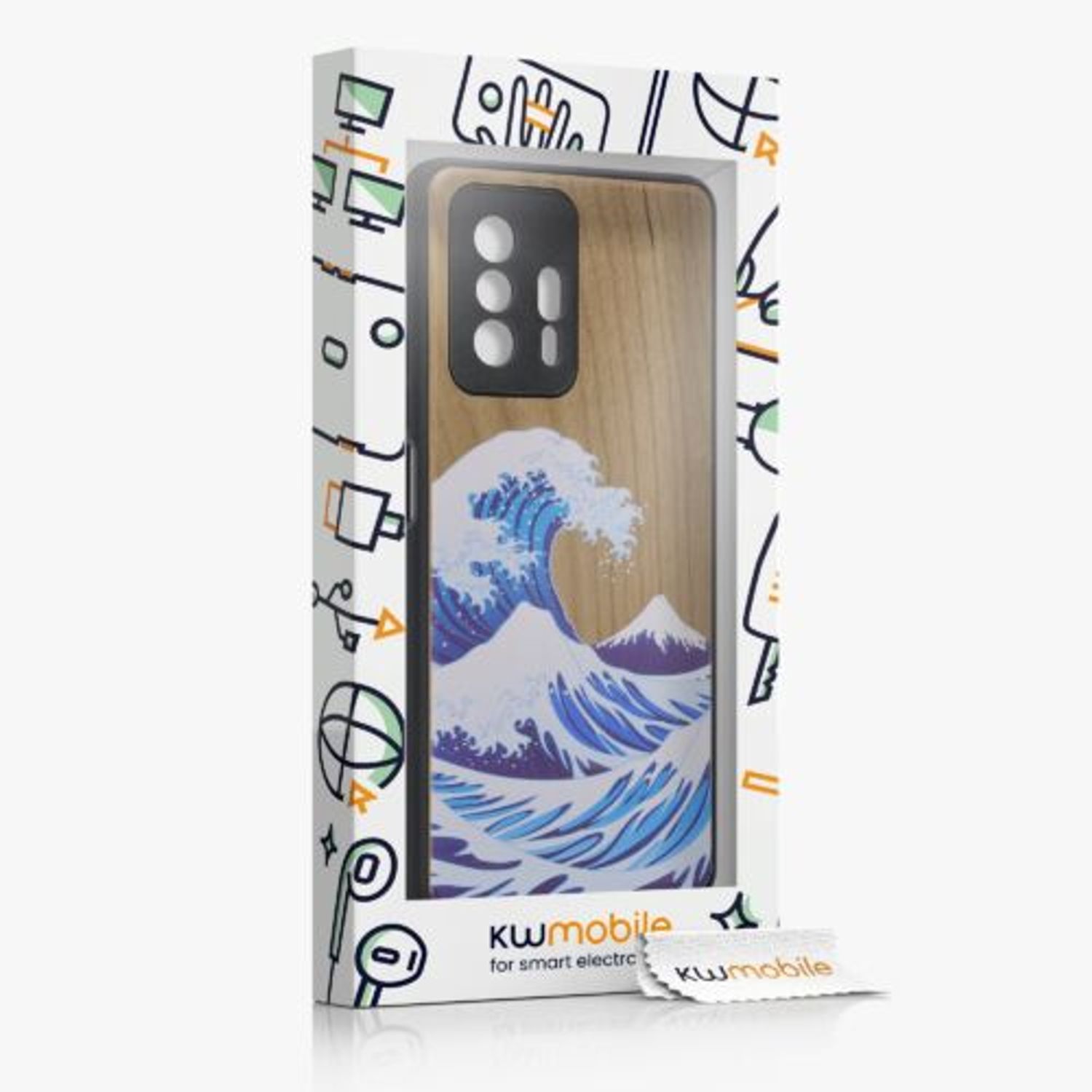 Husa Kwmobile pentru Xiaomi 11T/11T Pro, Lemn, Multicolor, 56795.05 fotografia produsului View 7 L