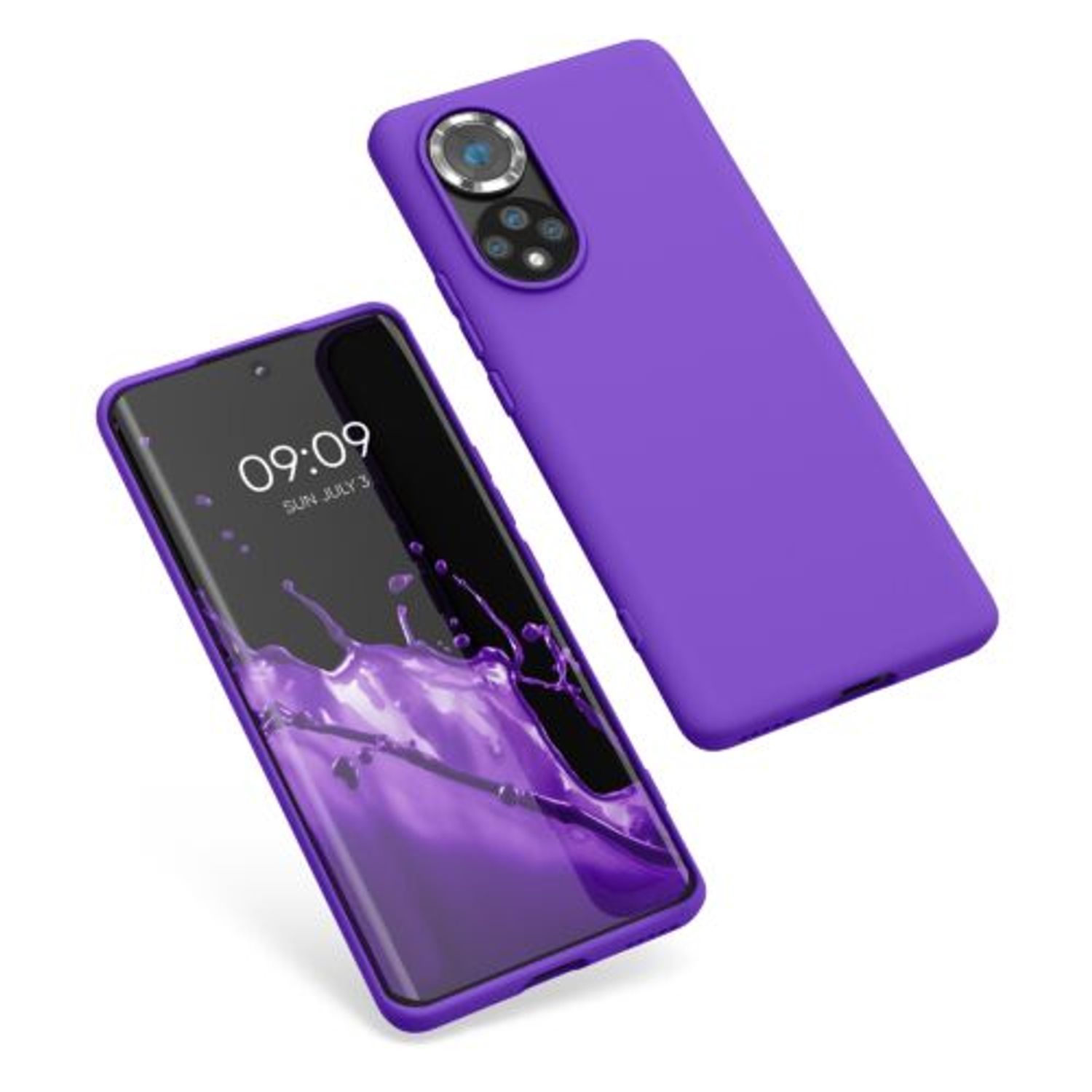 Husa Kwmobile pentru Honor 50, Silicon, Mov, 55409.221 fotografia produsului