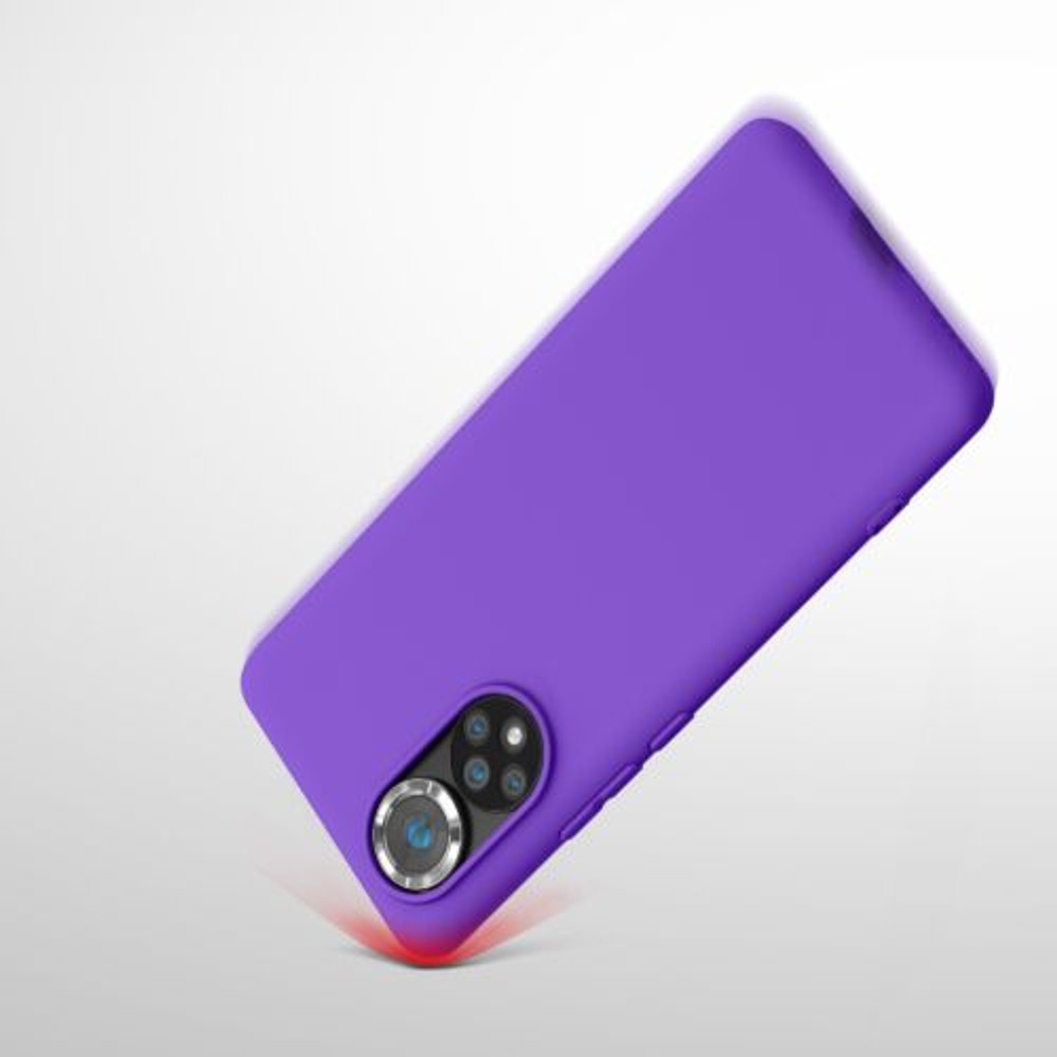 Husa Kwmobile pentru Honor 50, Silicon, Mov, 55409.221 fotografia produsului View 7 L