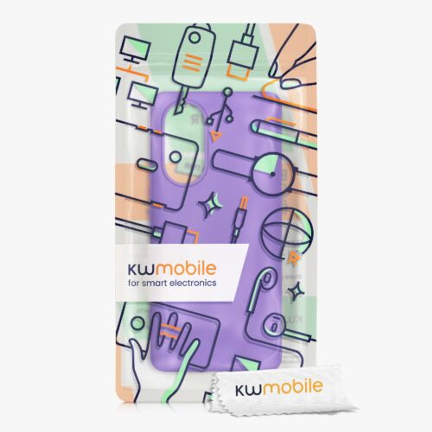 Husa Kwmobile pentru Honor 50, Silicon, Mov, 55409.221 fotografia produsului View 9 L