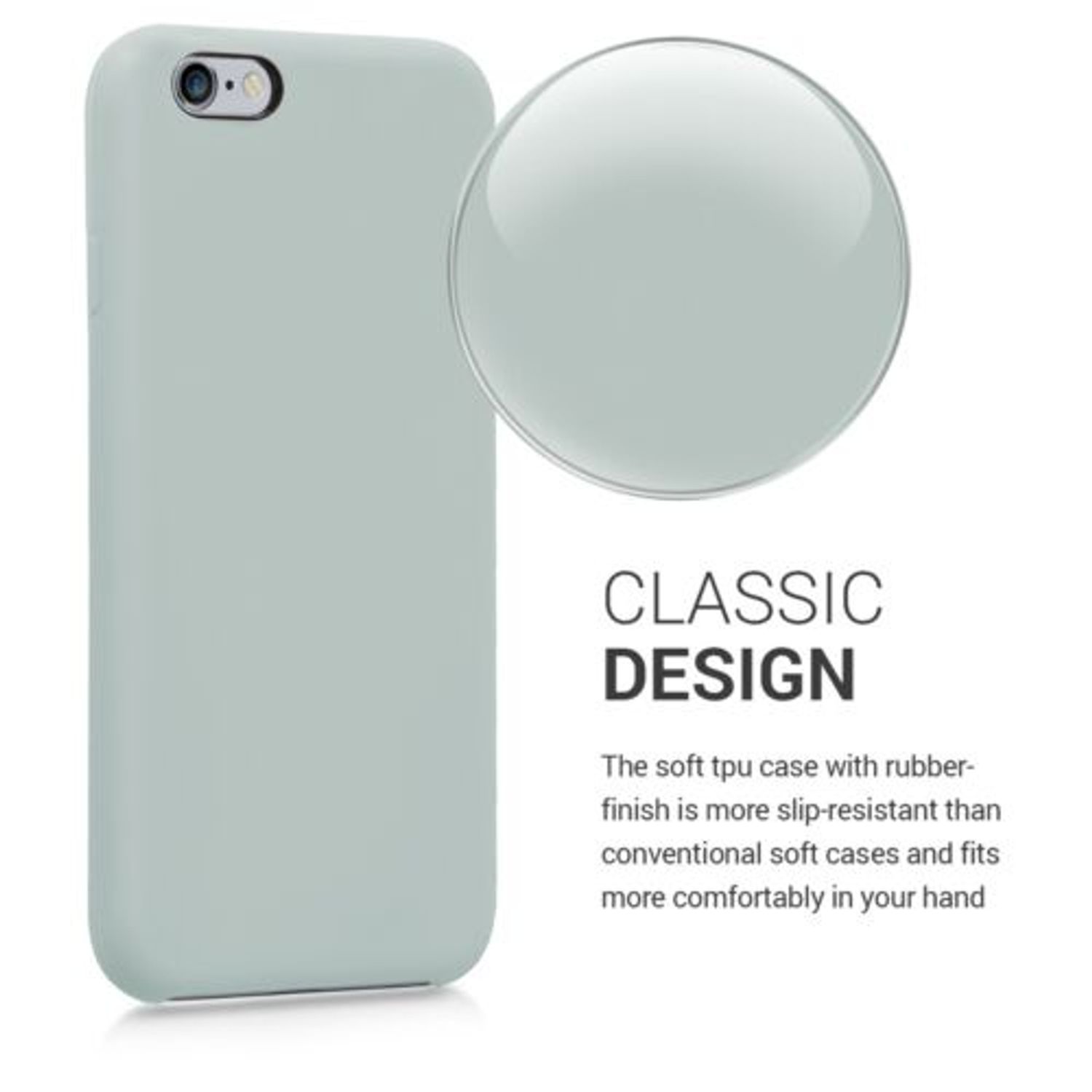 Husa pentru Apple iPhone 6/iPhone 6s, Silicon, Gri, 40223.70 fotografia produsului View 4 L