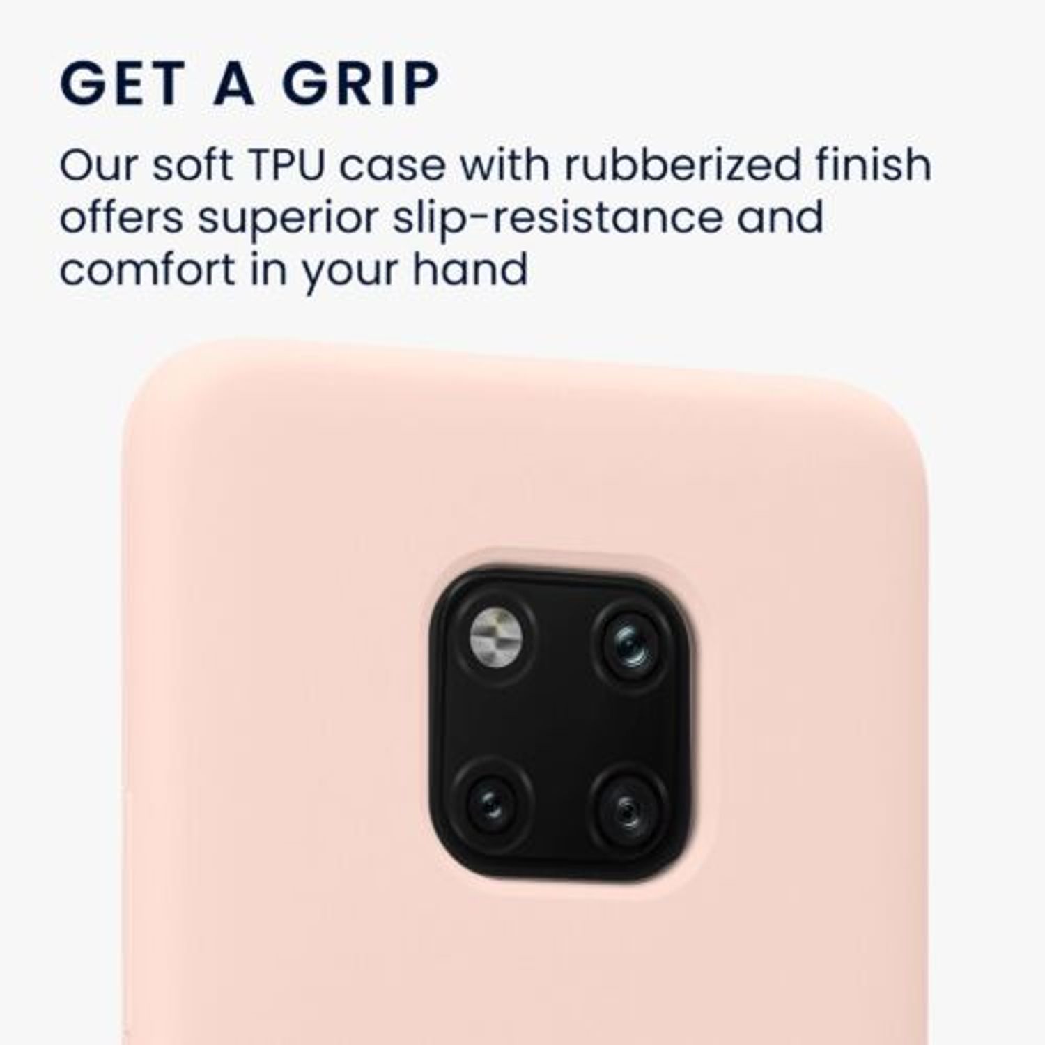 Husa Kwmobile pentru Huawei Mate 20 Pro, Silicon, Roz, 52287.225 fotografia produsului View 2 L