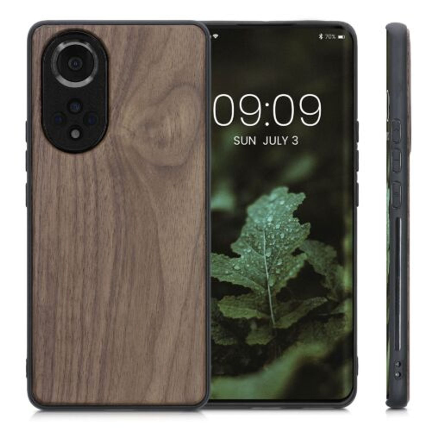 Husa Kwmobile pentru Honor 50, Lemn, Maro, 57352.18 fotografia produsului