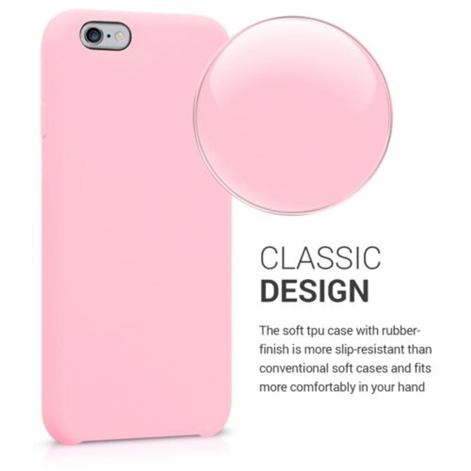 Husa pentru Apple iPhone 6/iPhone 6s, Silicon, Roz, 40223.110 fotografia produsului View 4 L