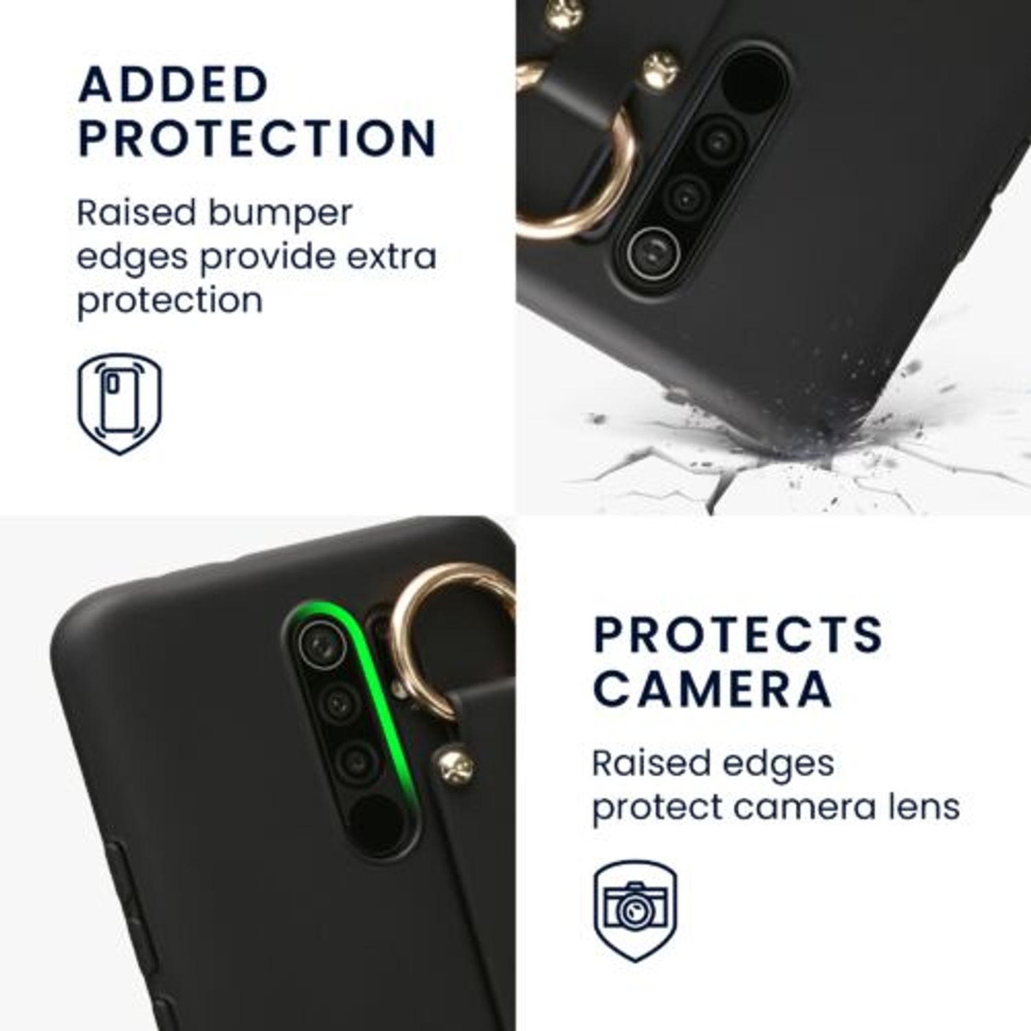 Husa Kwmobile pentru Xiaomi Redmi 9, Silicon, Negru, 57329.01 fotografia produsului View 2 L
