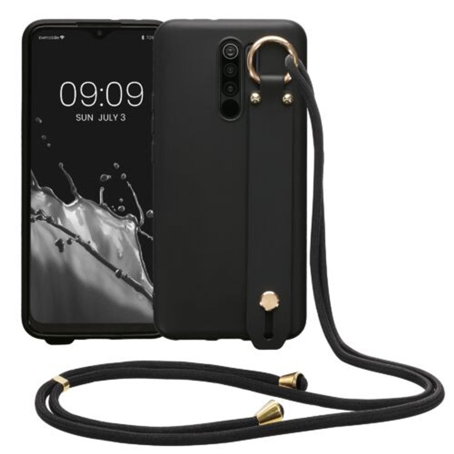 Husa Kwmobile pentru Xiaomi Redmi 9, Silicon, Negru, 57329.01 fotografia produsului