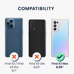Husa Kwmobile pentru OPPO Find X3 Neo, Silicon, Negru, 57332.01 fotografia produsului View 5 S