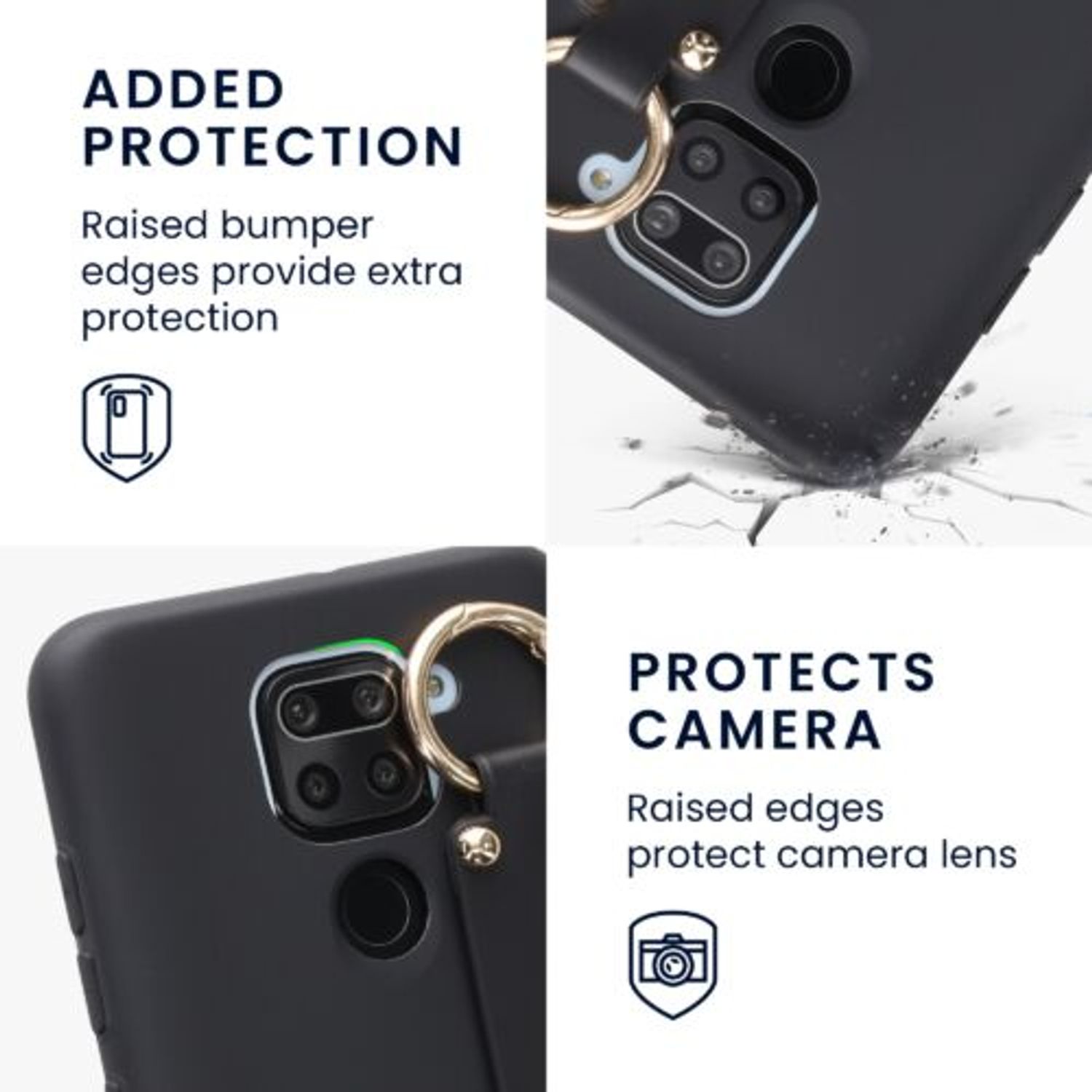 Husa Kwmobile pentru Xiaomi Redmi Note 9, Silicon, Negru, 57330.01 fotografia produsului View 2 L