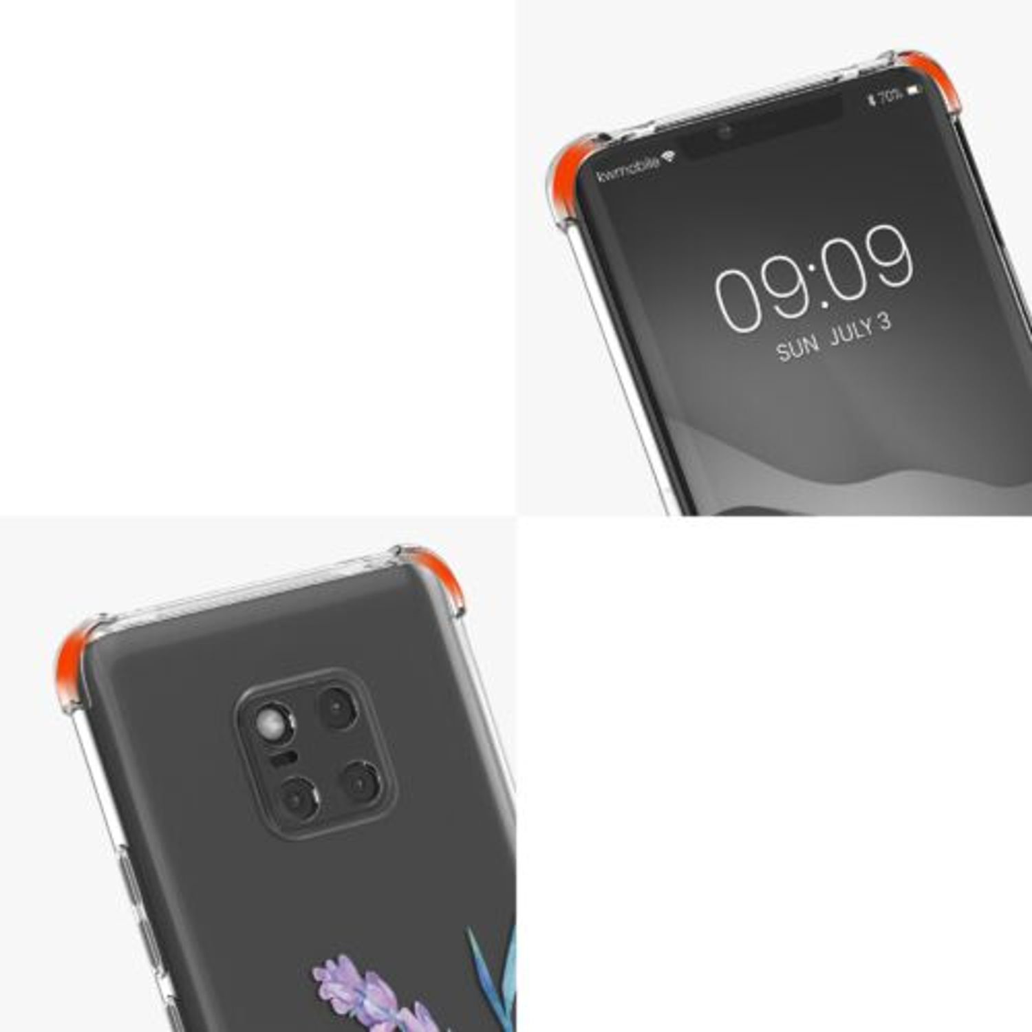 Husa Kwmobile pentru Huawei Mate 20 Pro, Silicon, Multicolor, 57337.01 fotografia produsului View 4 L