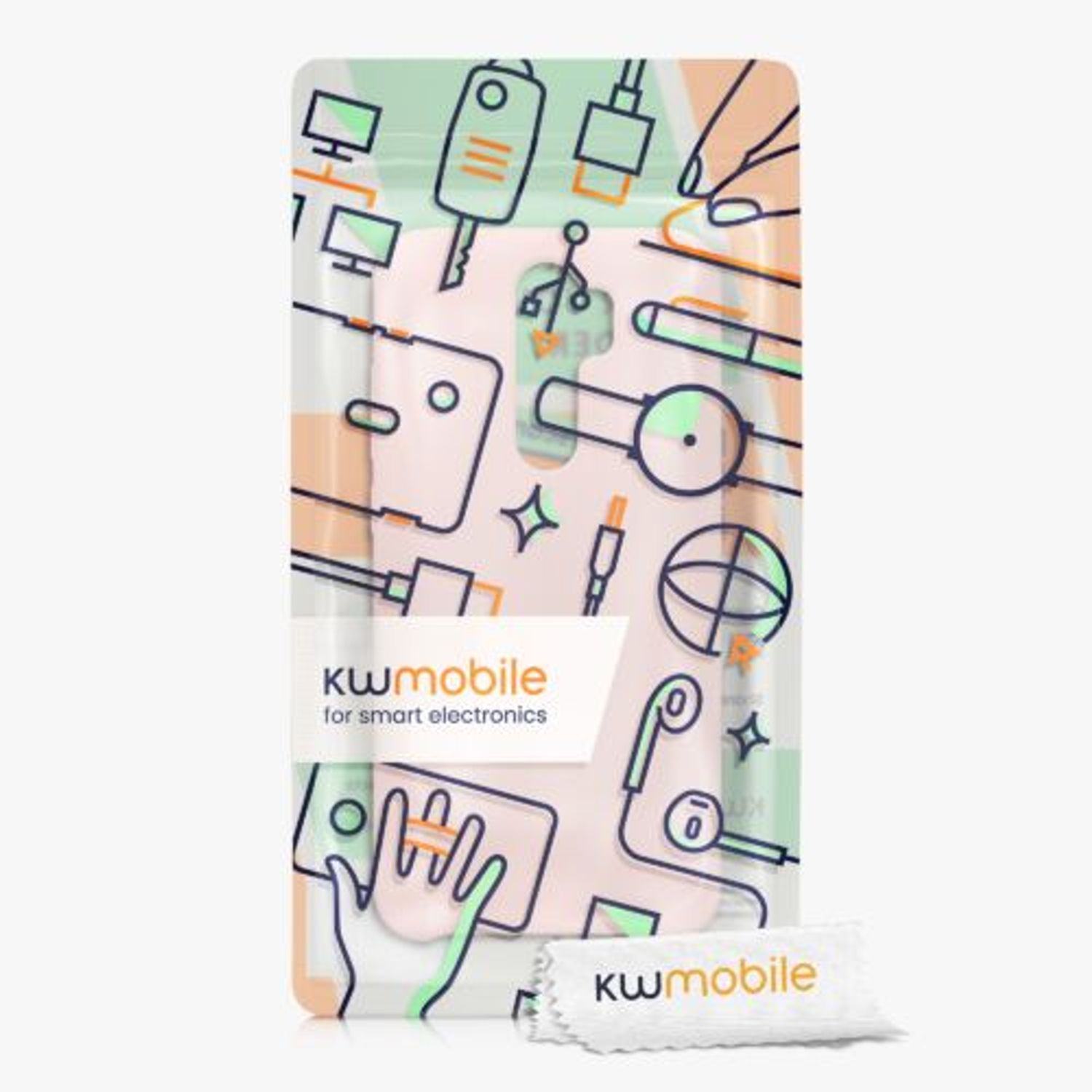 Husa Kwmobile pentru Xiaomi Redmi Note 8 Pro, Silicon, Crem, 50248.225 fotografia produsului View 5 L