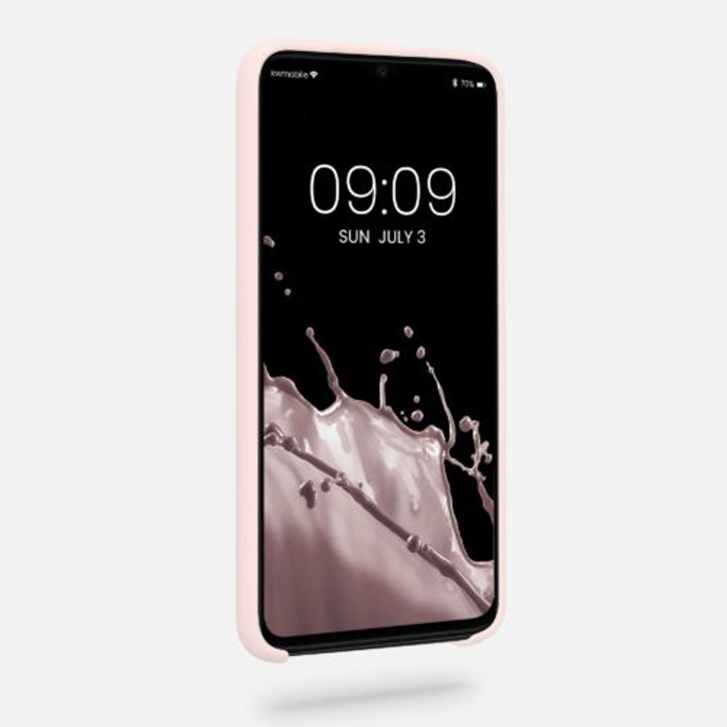 Husa Kwmobile pentru Xiaomi Redmi Note 8 Pro, Silicon, Crem, 50248.225 fotografia produsului View 2 L