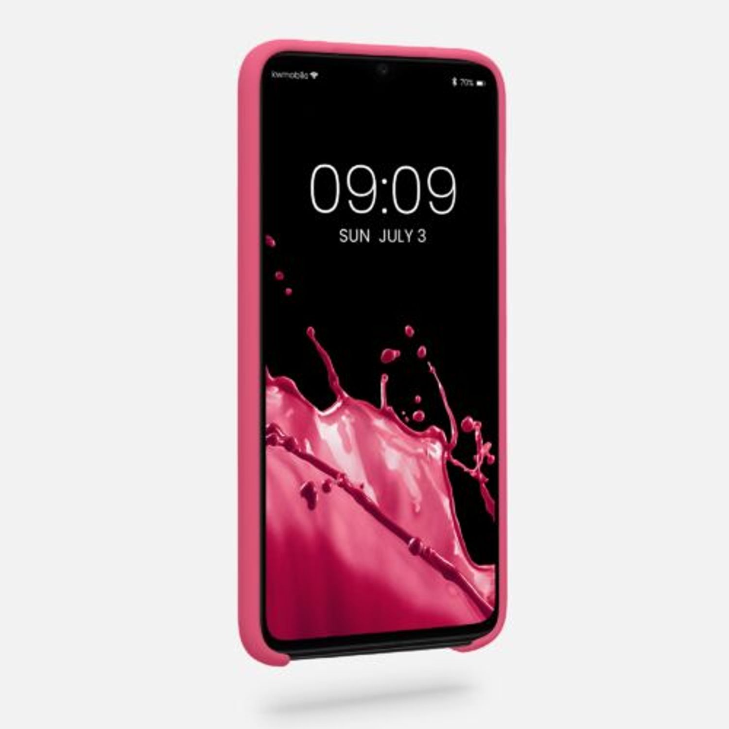 Husa Kwmobile pentru Xiaomi Redmi Note 8 Pro, Silicon, Roz, 50248.238 fotografia produsului View 2 L