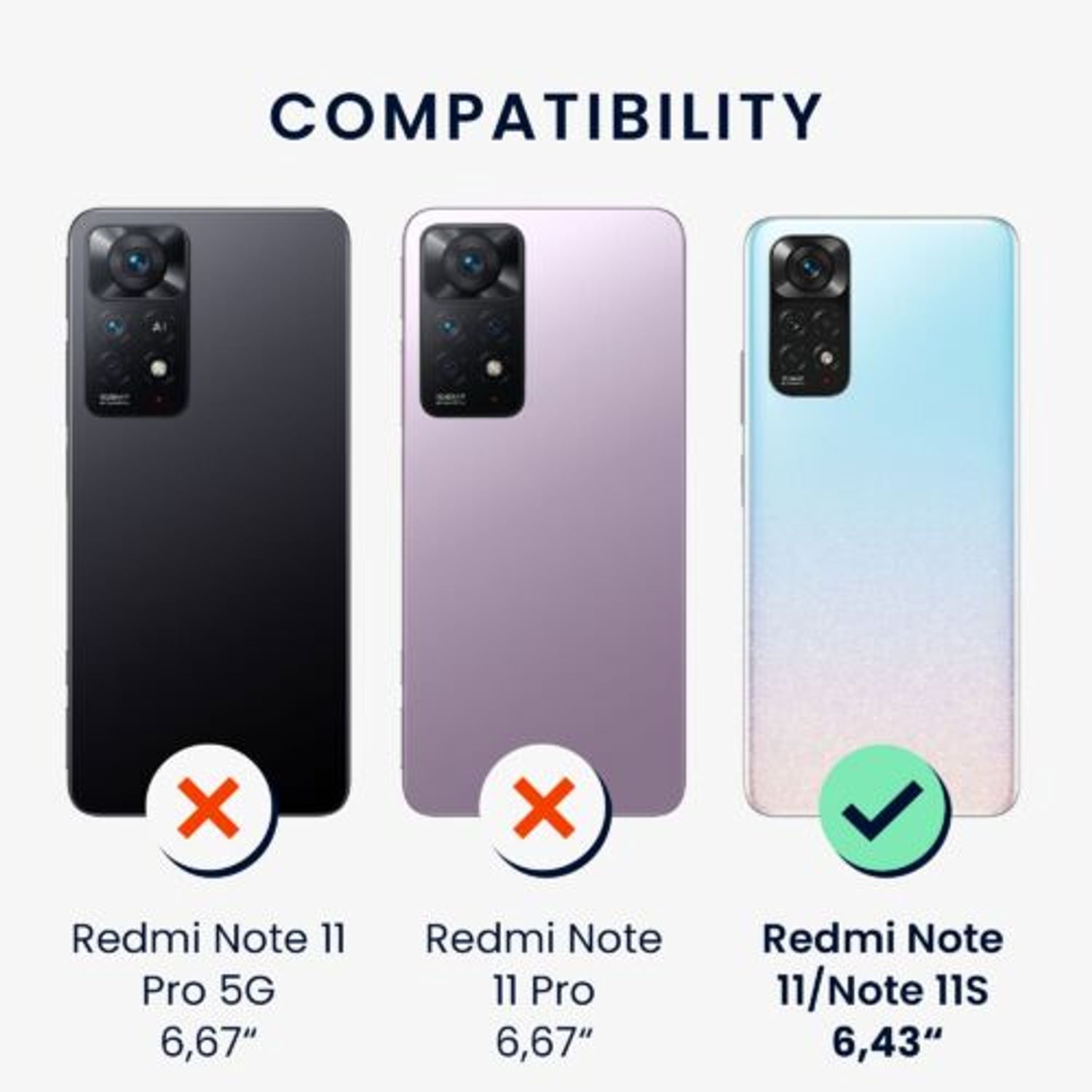 Husa Kwmobile pentru Xiaomi Redmi Note 11/Redmi Note 11s, Silicon, Albastru, 57368.234 fotografia produsului View 4 L