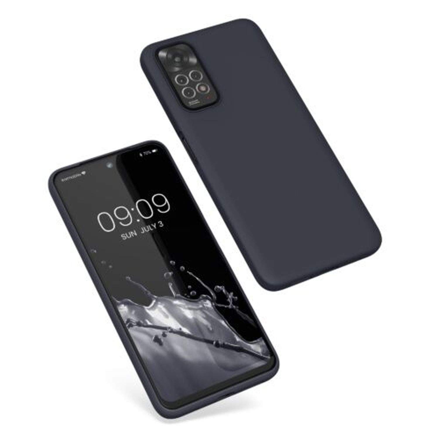 Husa Kwmobile pentru Xiaomi Redmi Note 11/Redmi Note 11s, Silicon, Negru, 57372.47 fotografia produsului