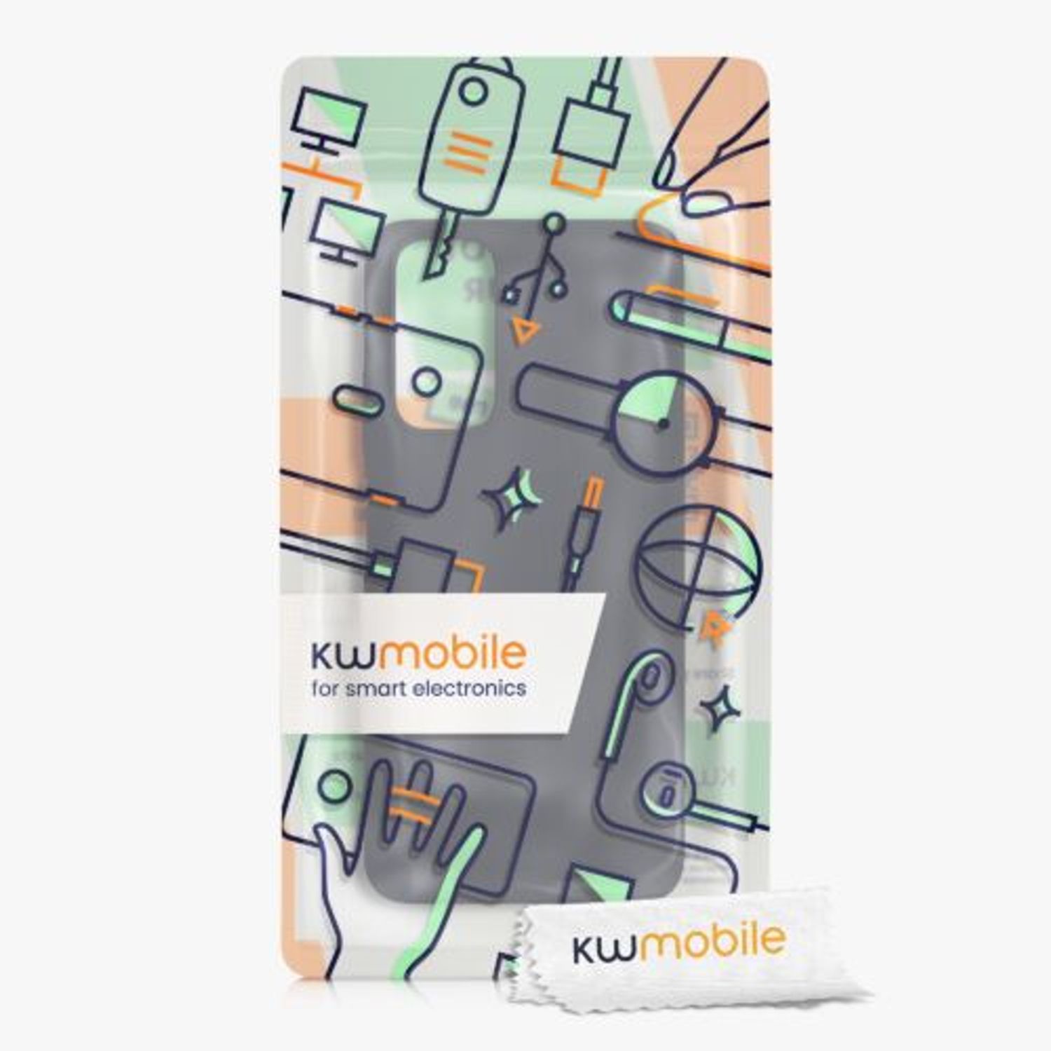 Husa Kwmobile pentru Xiaomi Redmi Note 11/Redmi Note 11s, Silicon, Negru, 57372.47 fotografia produsului View 3 L