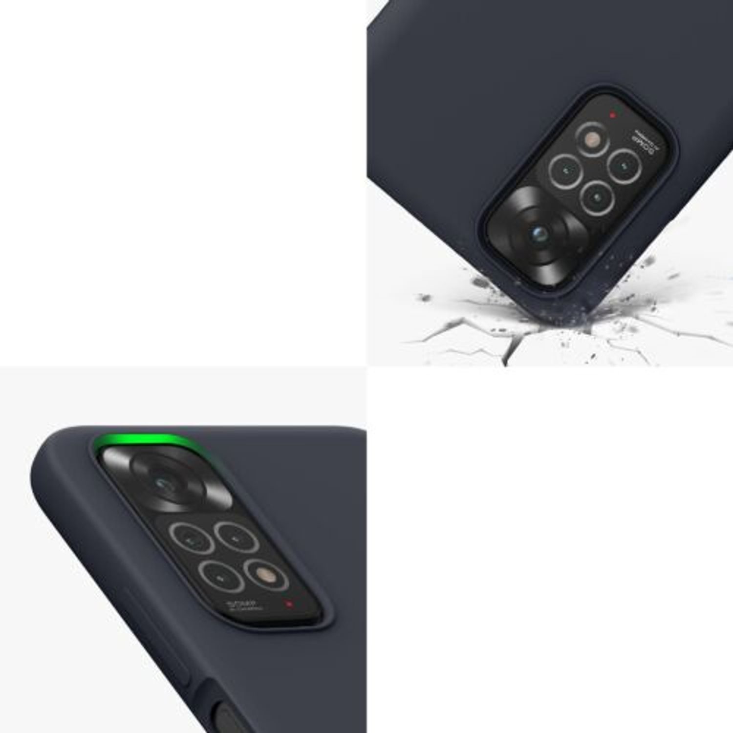 Husa Kwmobile pentru Xiaomi Redmi Note 11/Redmi Note 11s, Silicon, Negru, 57372.47 fotografia produsului View 8 L