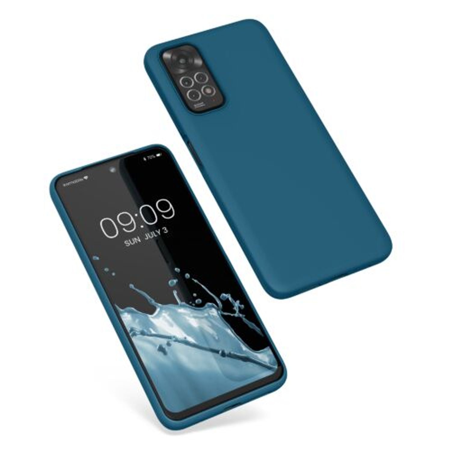 Husa Kwmobile pentru Xiaomi Redmi Note 11/Redmi Note 11s, Silicon, Verde, 57372.57 fotografia produsului