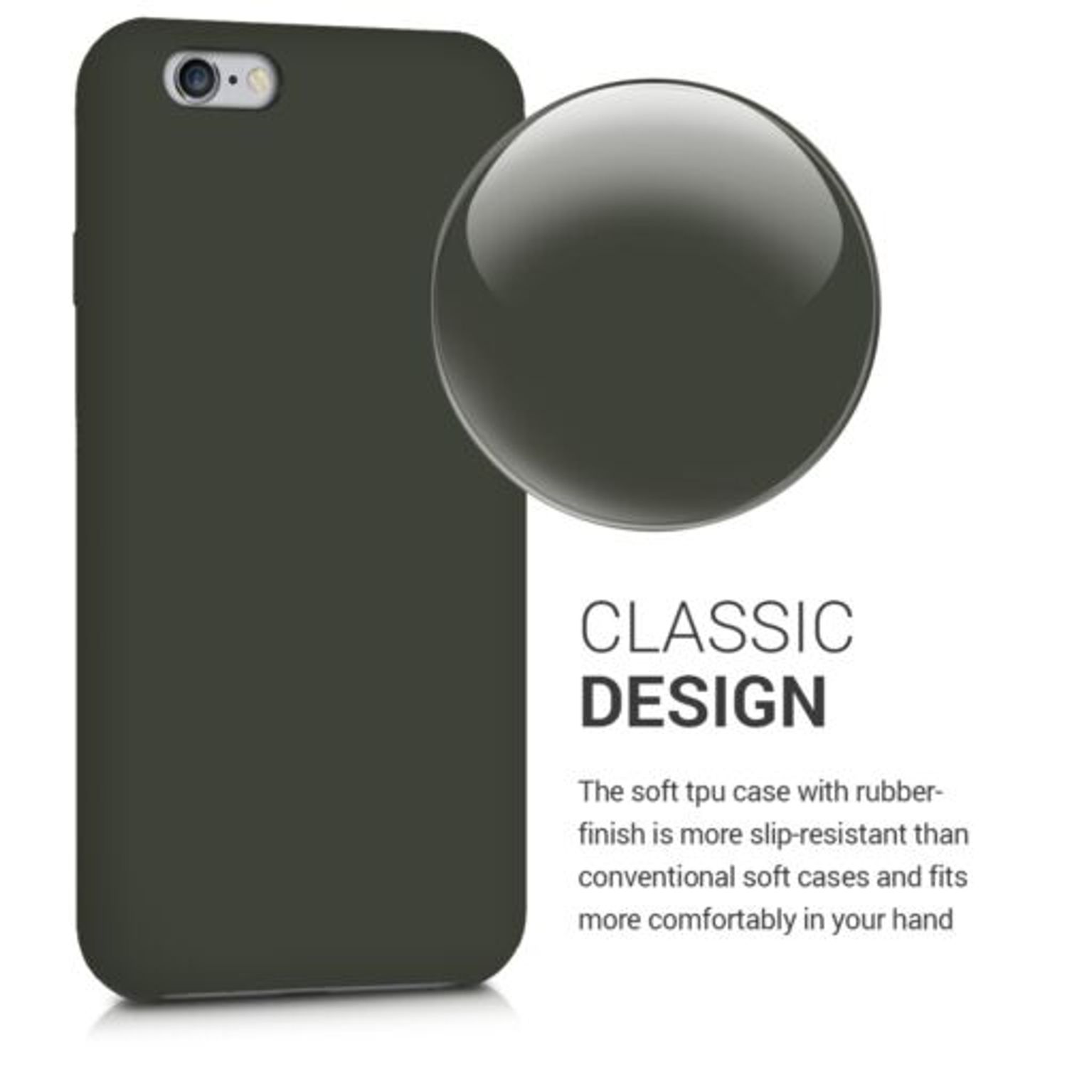 Husa pentru Apple iPhone 6/iPhone 6s, Silicon, Verde, 40223.101 fotografia produsului View 4 L