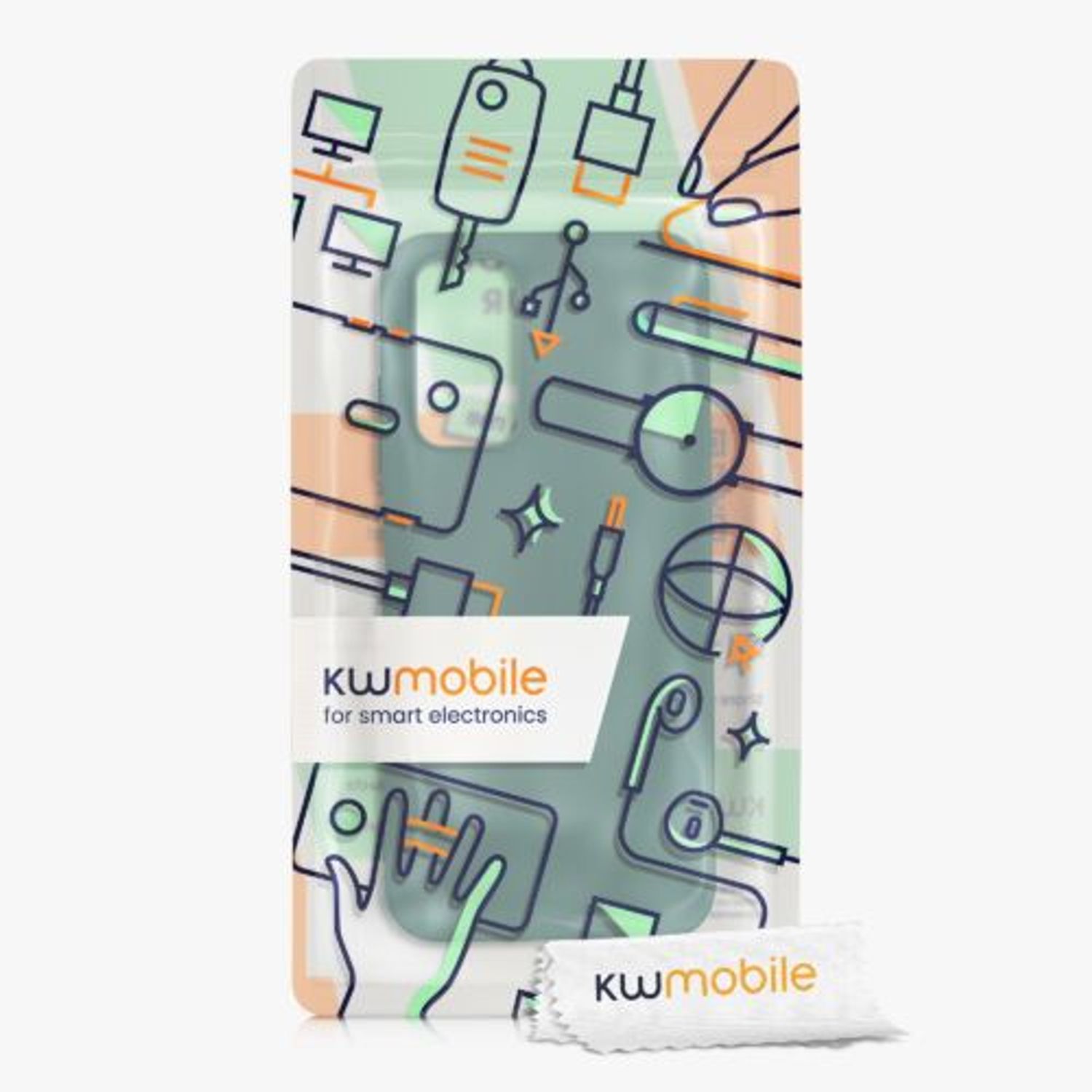 Husa Kwmobile pentru Xiaomi Redmi Note 11/Redmi Note 11s, Silicon, Verde, 57368.169 fotografia produsului View 6 L