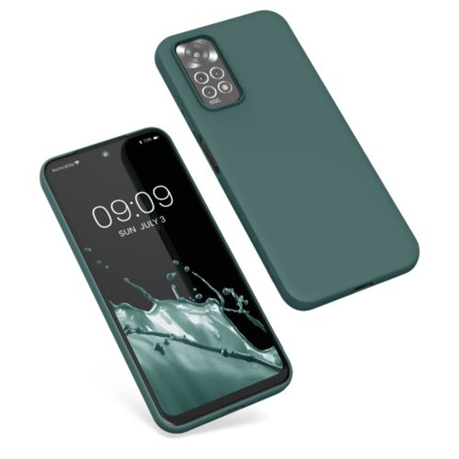 Husa Kwmobile pentru Xiaomi Redmi Note 11/Redmi Note 11s, Silicon, Verde, 57368.169 fotografia produsului