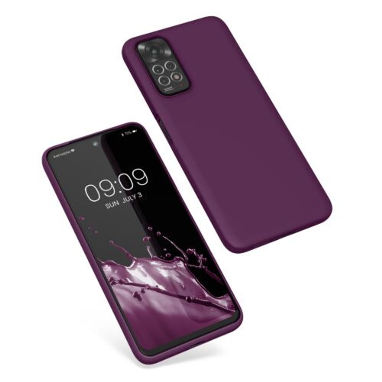 Husa Kwmobile pentru Xiaomi Redmi Note 11/Redmi Note 11s, Silicon, Violet, 57372.187 fotografia produsului