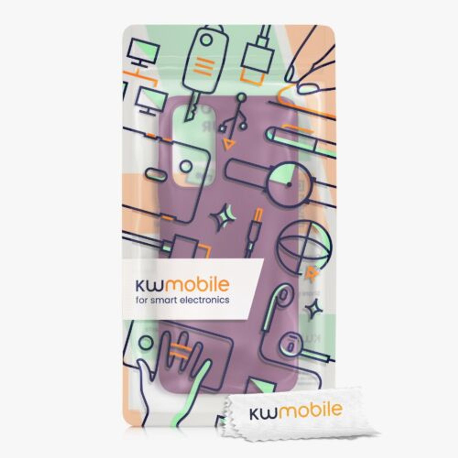 Husa Kwmobile pentru Xiaomi Redmi Note 11/Redmi Note 11s, Silicon, Violet, 57372.187 fotografia produsului View 6 L