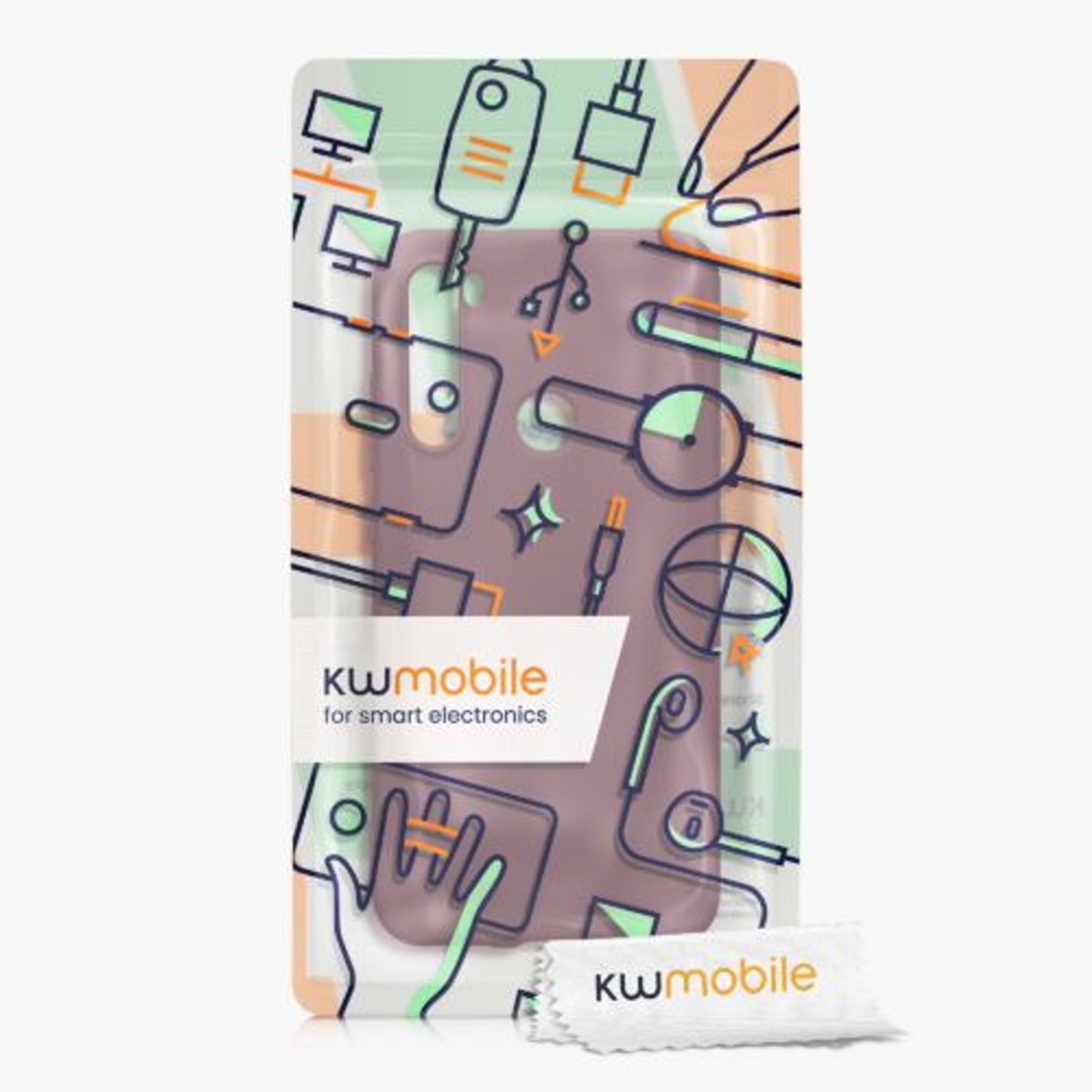 Husa Kwmobile pentru Xiaomi Redmi Note 8, Silicon, Violet, 50180.190 fotografia produsului View 5 L