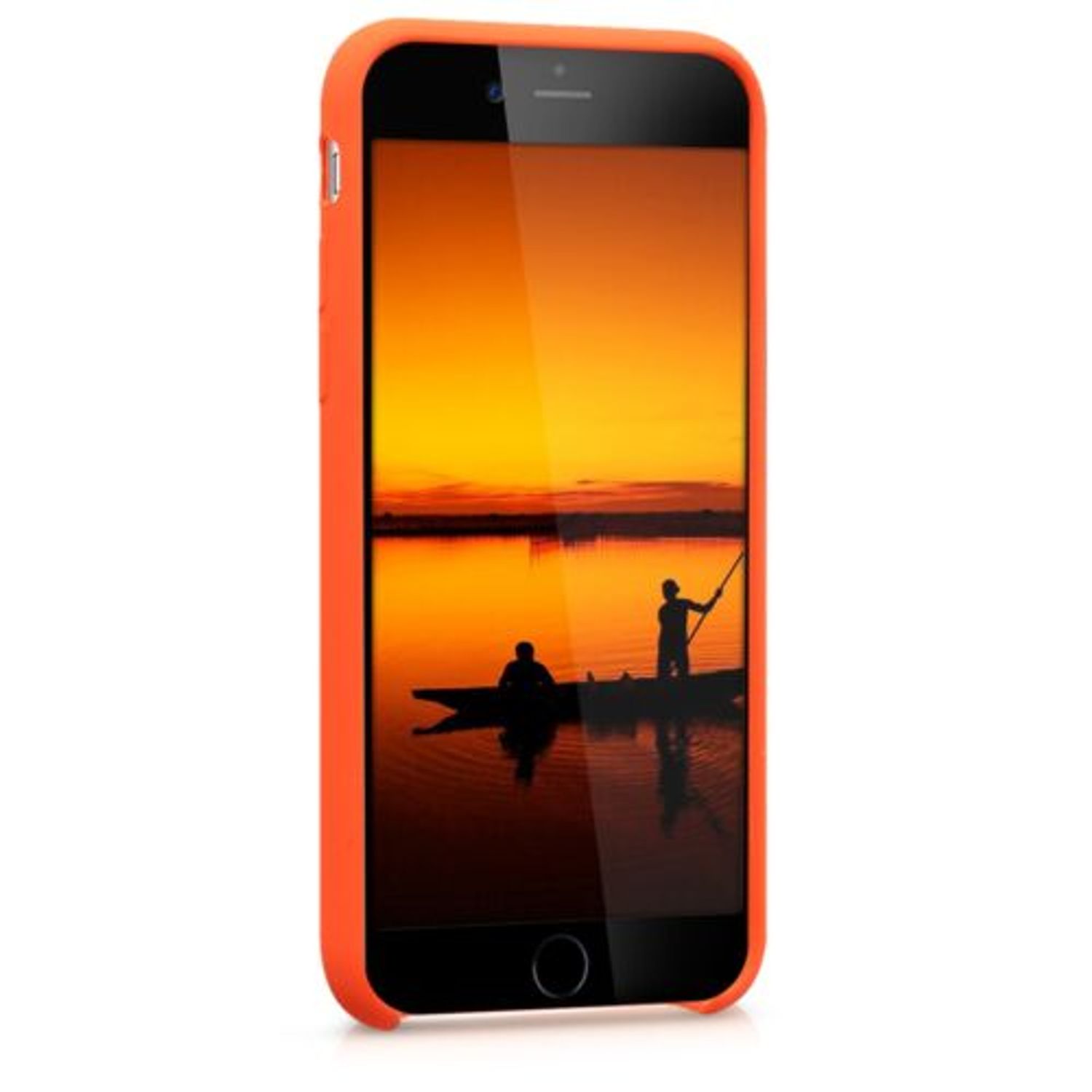 Husa pentru Apple iPhone 6/iPhone 6s, Silicon, Portocaliu, 40223.29 fotografia produsului View 3 L