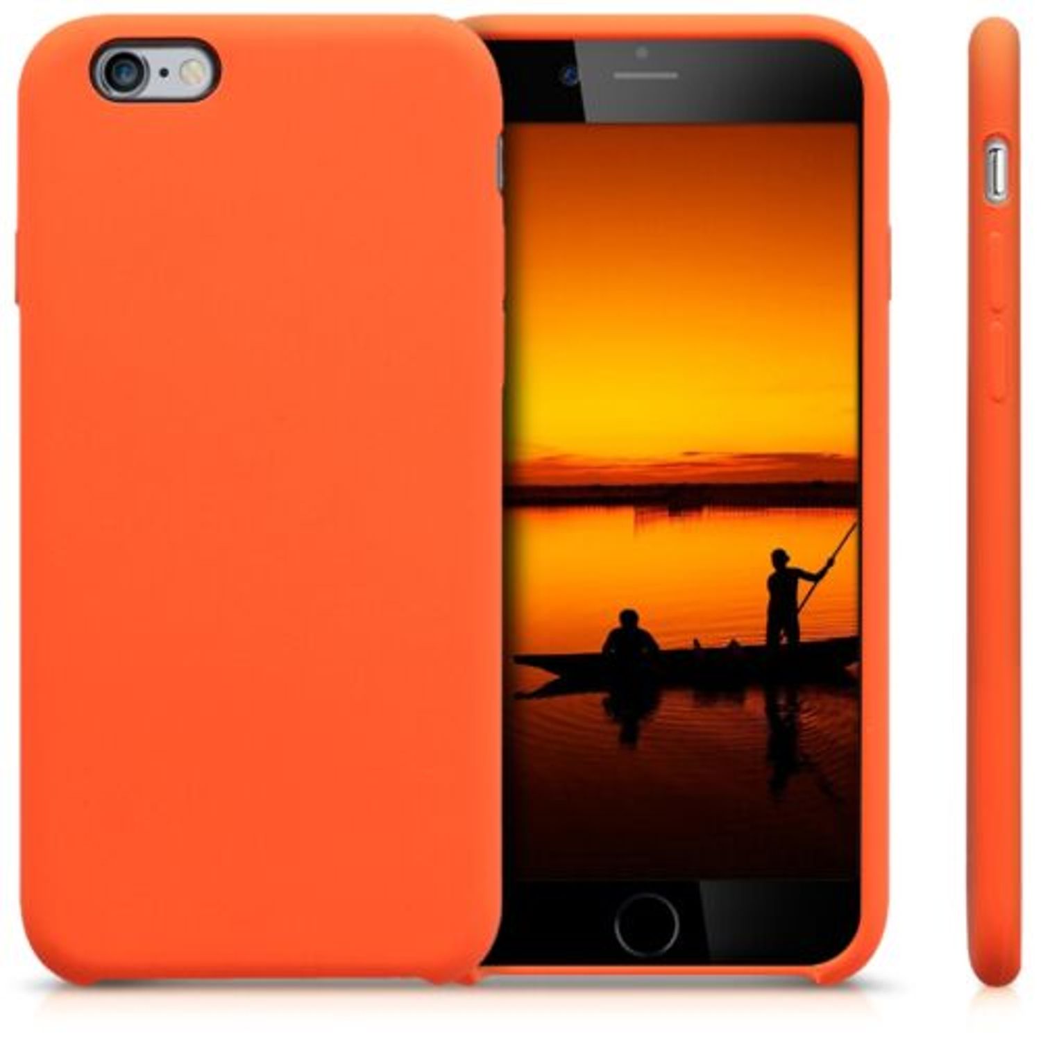 Husa pentru Apple iPhone 6/iPhone 6s, Silicon, Portocaliu, 40223.29 fotografia produsului View 2 L