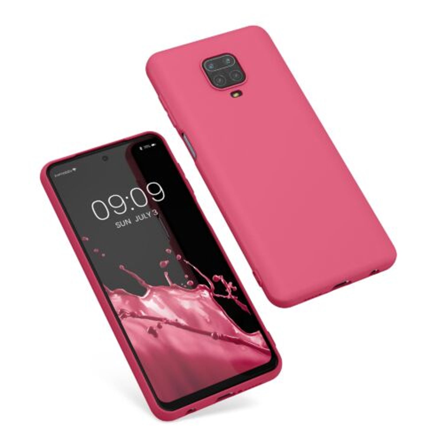 Husa Kwmobile pentru Xiaomi Redmi Note 9S/Redmi Note 9 Pro/Redmi Note 9 Pro Max, Silicon, Roz, 52140.238 fotografia produsului