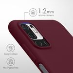 Husa Kwmobile pentru Xiaomi Redmi Note 10 5G, Silicon, Rosu, 54947.187 fotografia produsului View 6 S