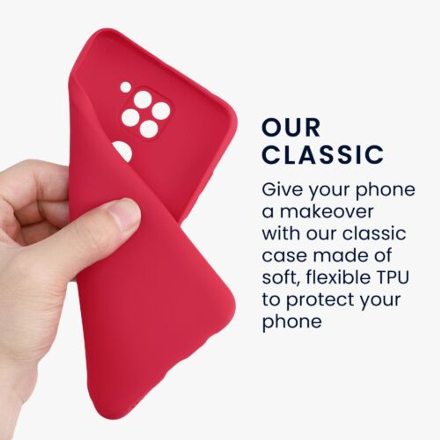 Husa Kwmobile pentru Xiaomi Redmi Note 9, Silicon, Rosu, 52437.229 fotografia produsului View 6 L