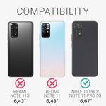 Husa Kwmobile pentru Xiaomi Redmi Note 11 Pro/Redmi Note 11 Pro 5G, Silicon, Multicolor, 57379.01 fotografia produsului View 5 S