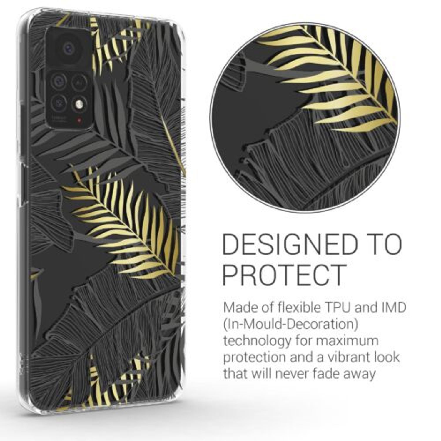 Husa Kwmobile pentru Xiaomi Redmi Note 11 Pro/Redmi Note 11 Pro 5G, Silicon, Multicolor, 57379.01 fotografia produsului View 3 L