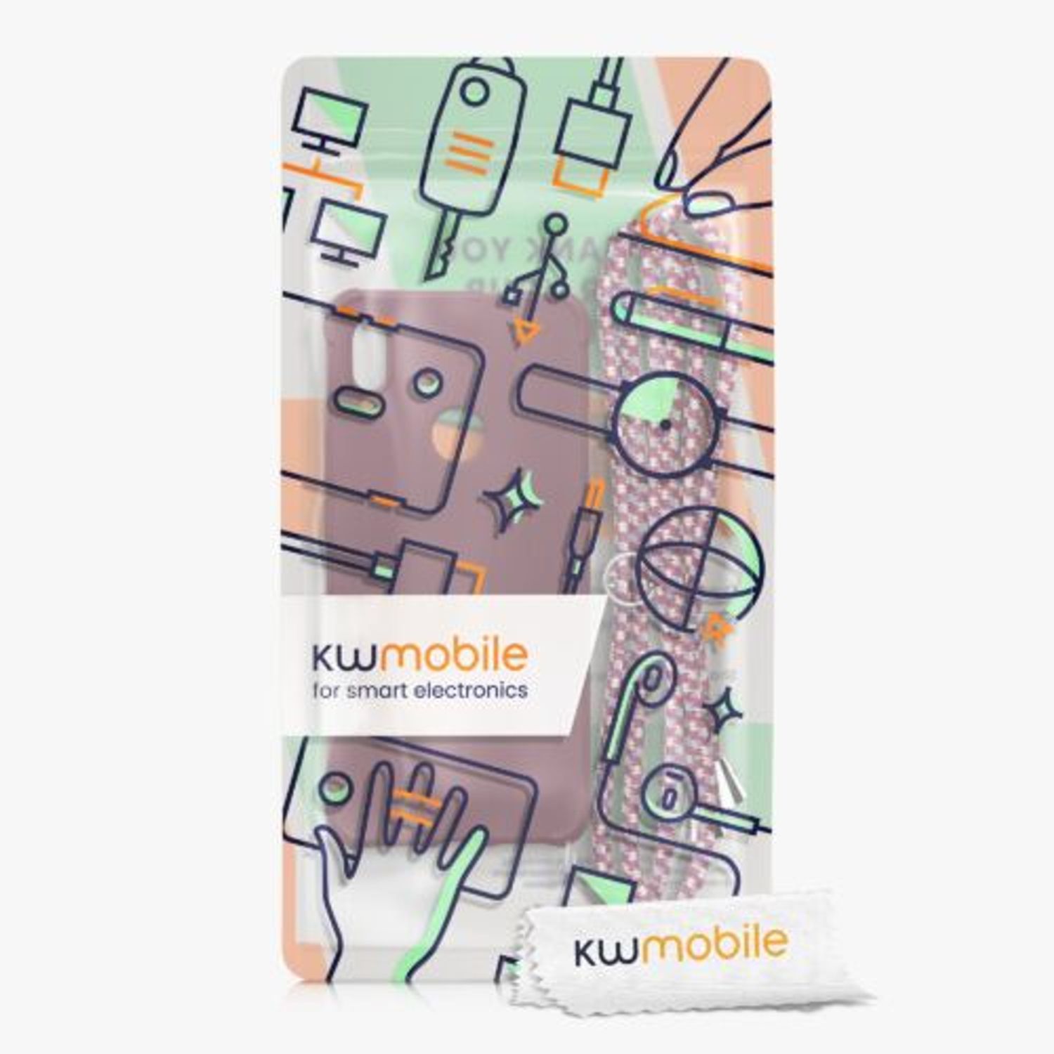 Husa Kwmobile pentru Xiaomi Redmi Note 7/Redmi Note 7 Pro, Silicon, Violet, 49965.187 fotografia produsului View 7 L