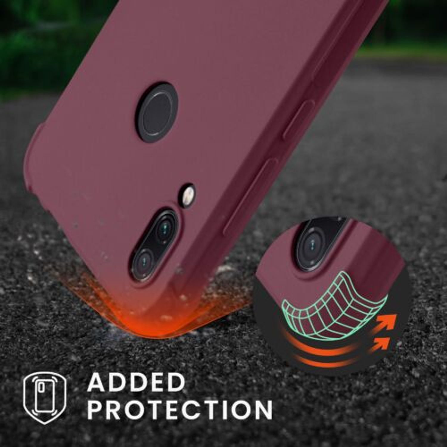 Husa Kwmobile pentru Xiaomi Redmi Note 7/Redmi Note 7 Pro, Silicon, Violet, 49965.187 fotografia produsului View 2 L
