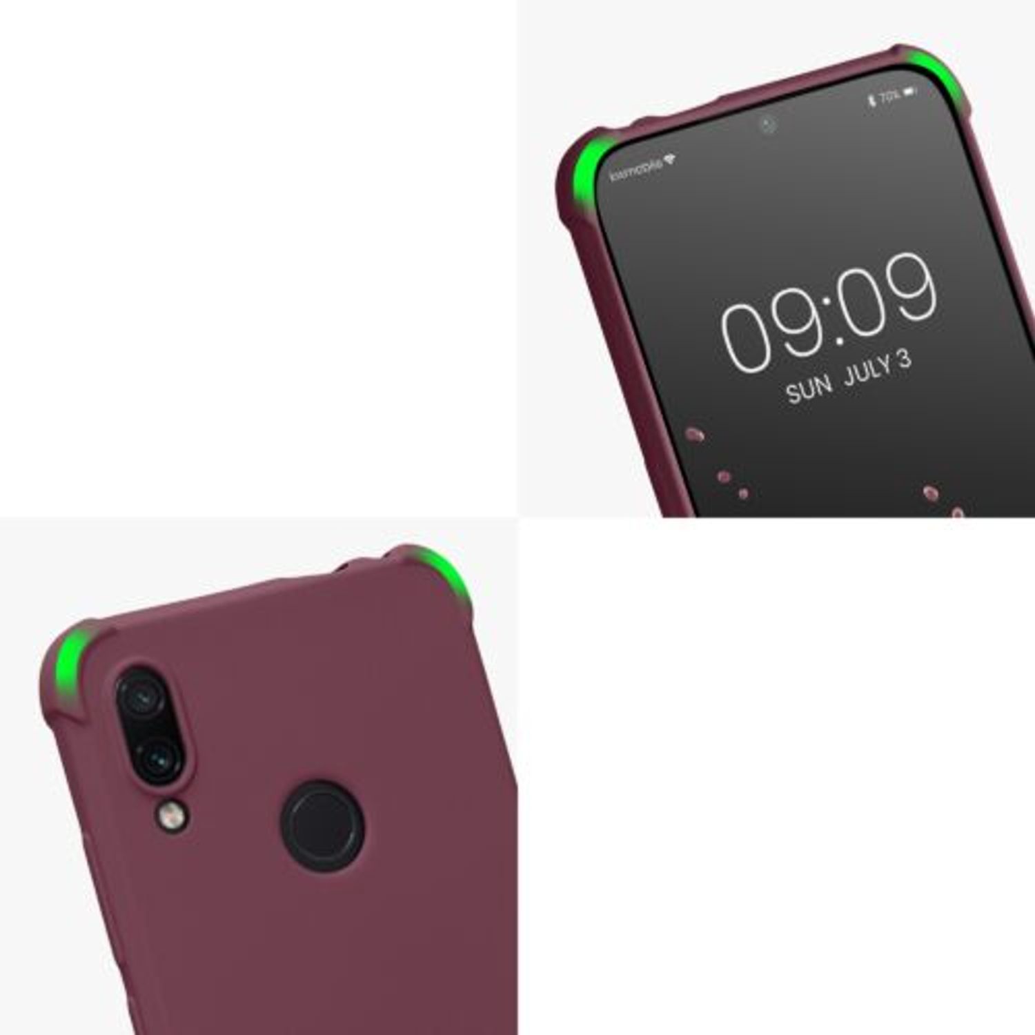 Husa Kwmobile pentru Xiaomi Redmi Note 7/Redmi Note 7 Pro, Silicon, Violet, 49965.187 fotografia produsului View 8 L