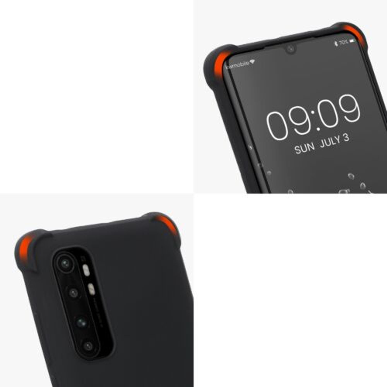 Husa Kwmobile pentru Xiaomi Mi Note 10 Lite, Silicon, Negru, 53157.01 fotografia produsului View 8 L