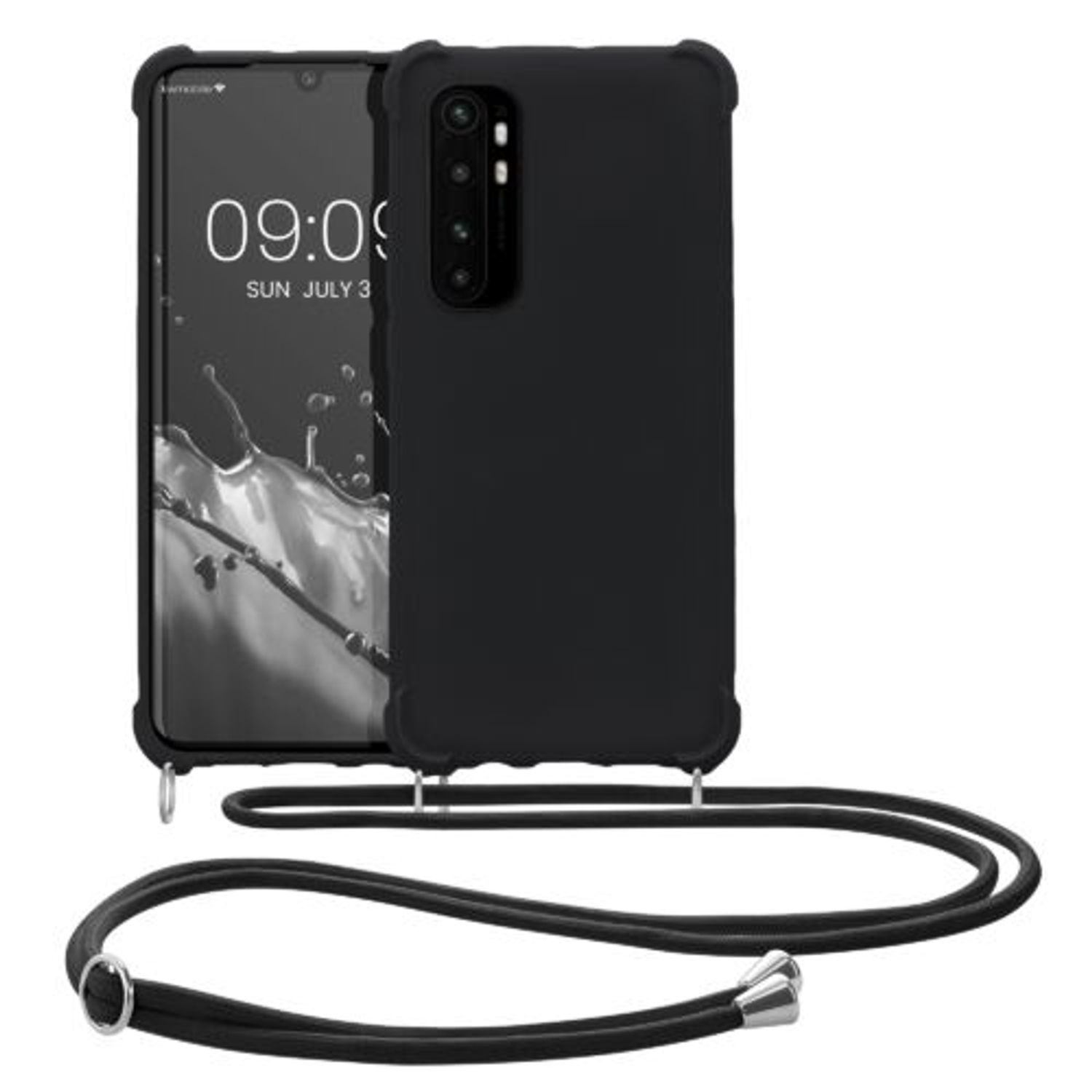 Husa Kwmobile pentru Xiaomi Mi Note 10 Lite, Silicon, Negru, 53157.01 fotografia produsului