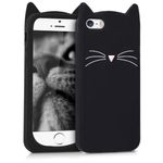 Husa pentru Apple iPhone 5/iPhone 5s/iPhone SE, Silicon, Negru, 42633.01 fotografia produsului